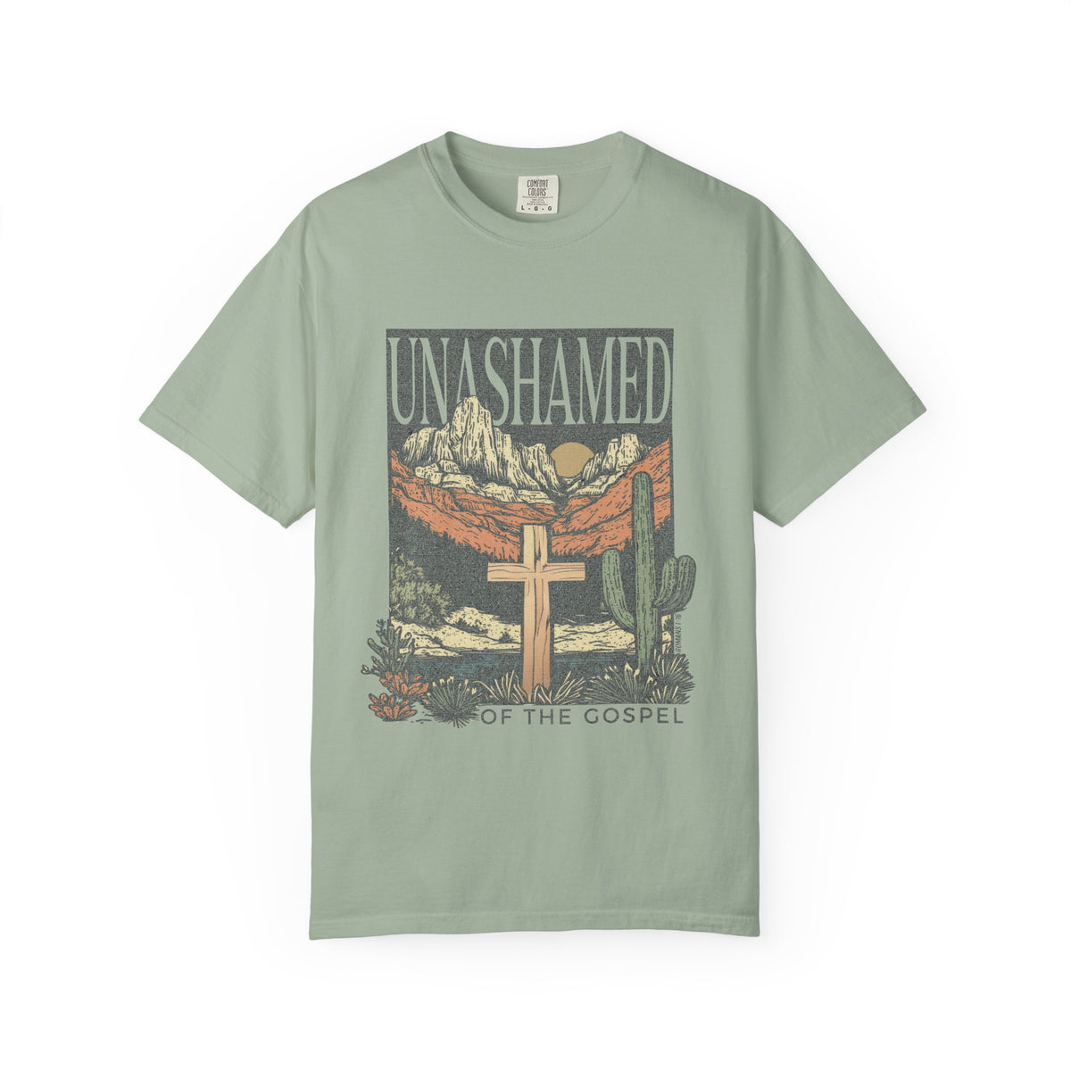 Unashamed of the Gospel T‑Shirt Distressed Desert Christian Tee