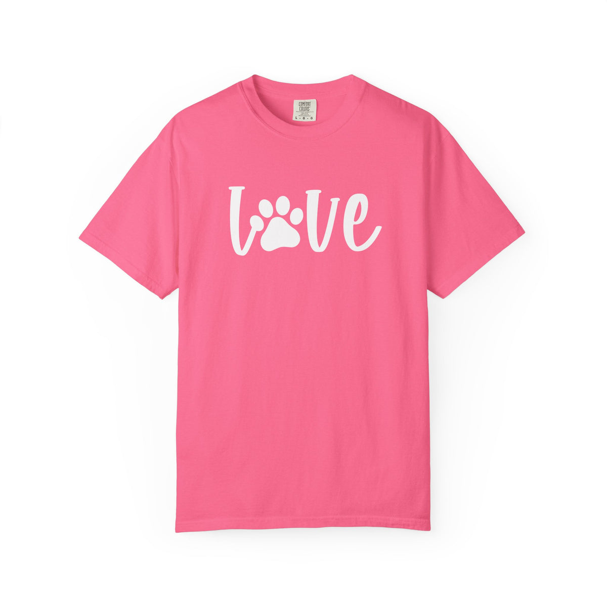 Love Paw T-Shirt Valentine's Day Cute Pet Lover Graphic Unisex Short Sleeve Tee