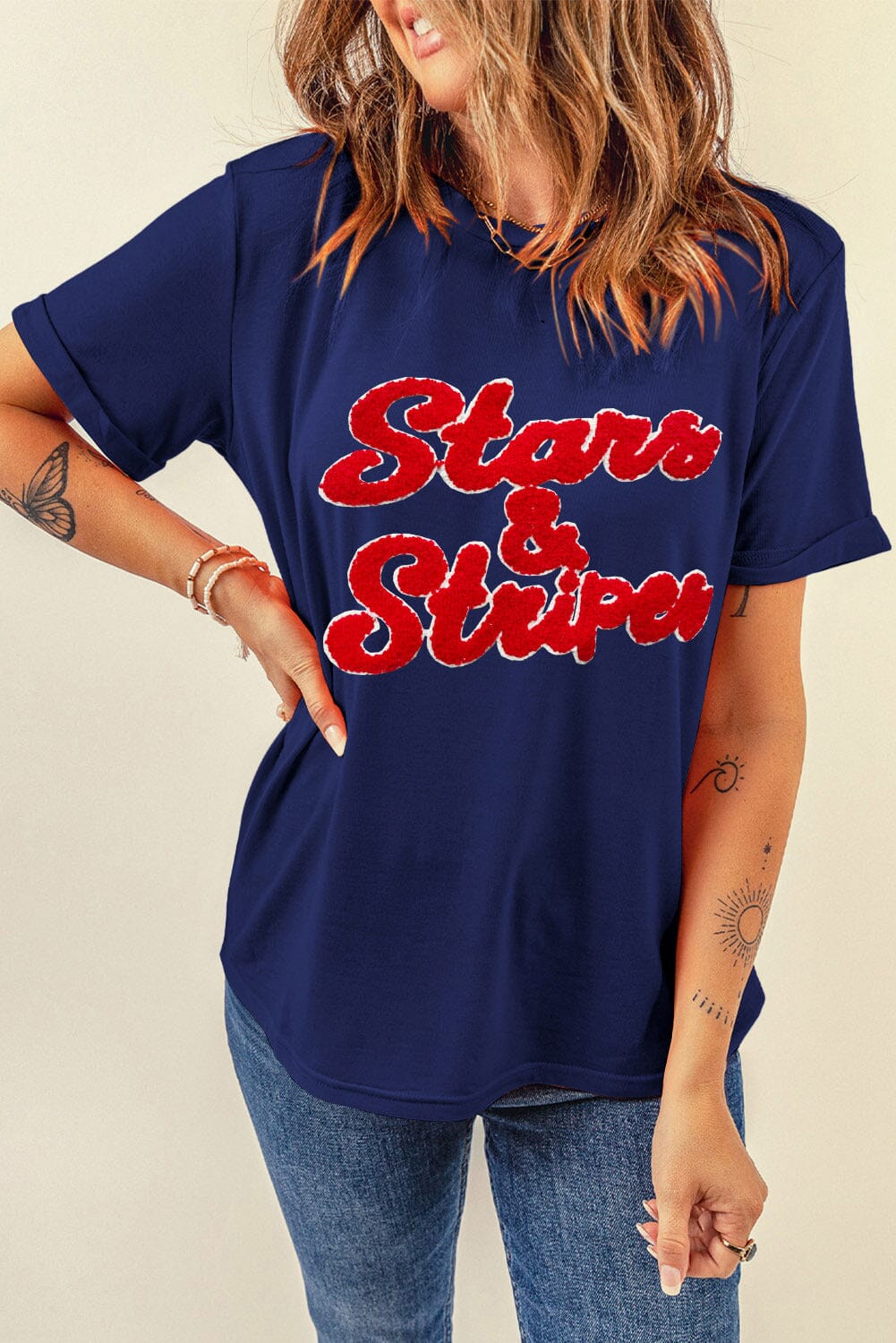 Stars & Stripes Women's Short Sleeve Graphic T-Shirt - Sydney So Sweet