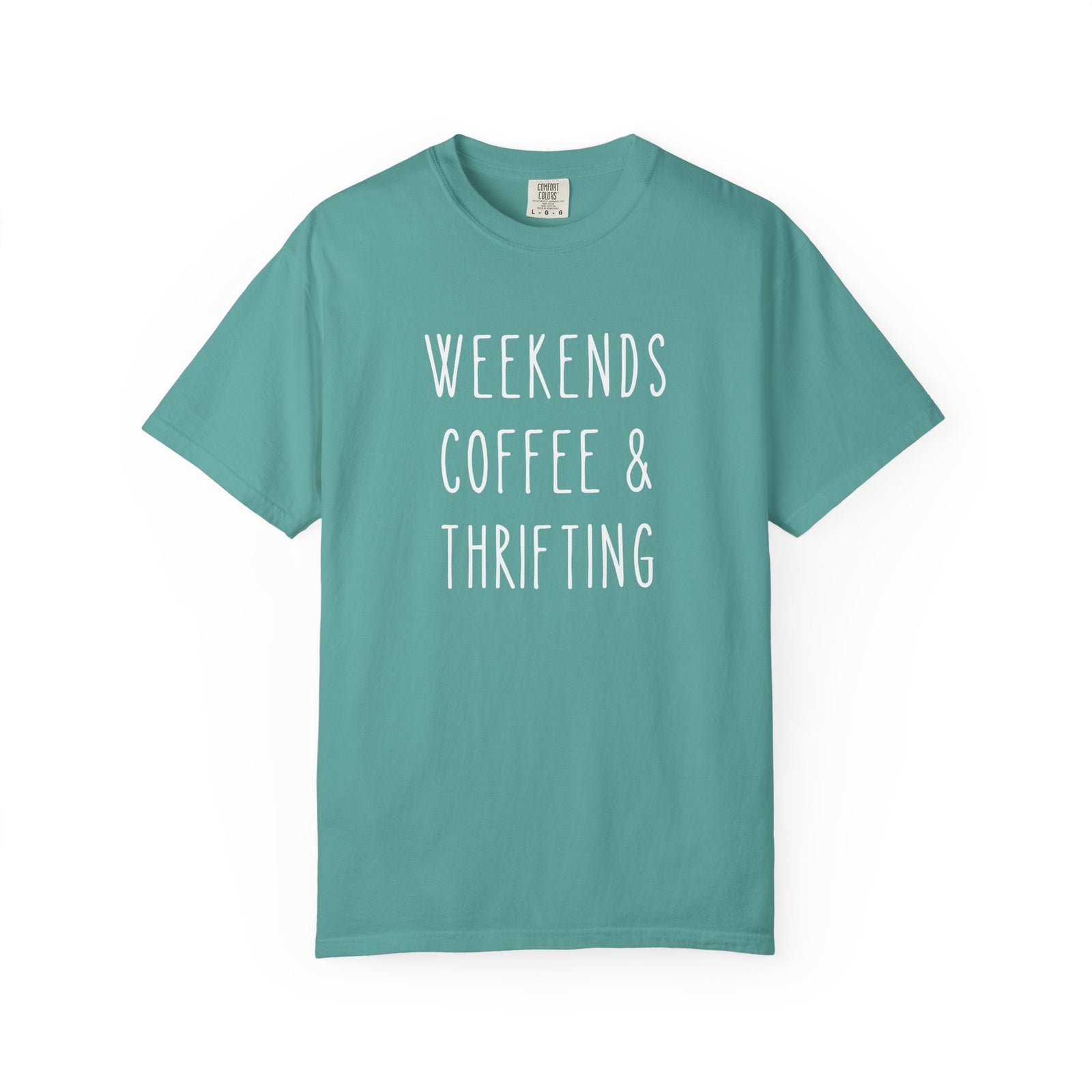 Weekends Coffee & Thrifting T-Shirt Graphic Unisex Tee - Sydney So Sweet
