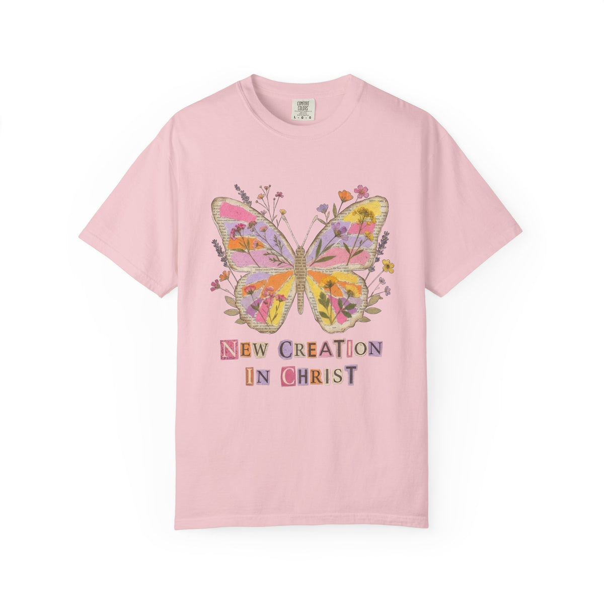 New Creation in Christ Butterfly Graphic T-Shirt Christian Inspirational Tee