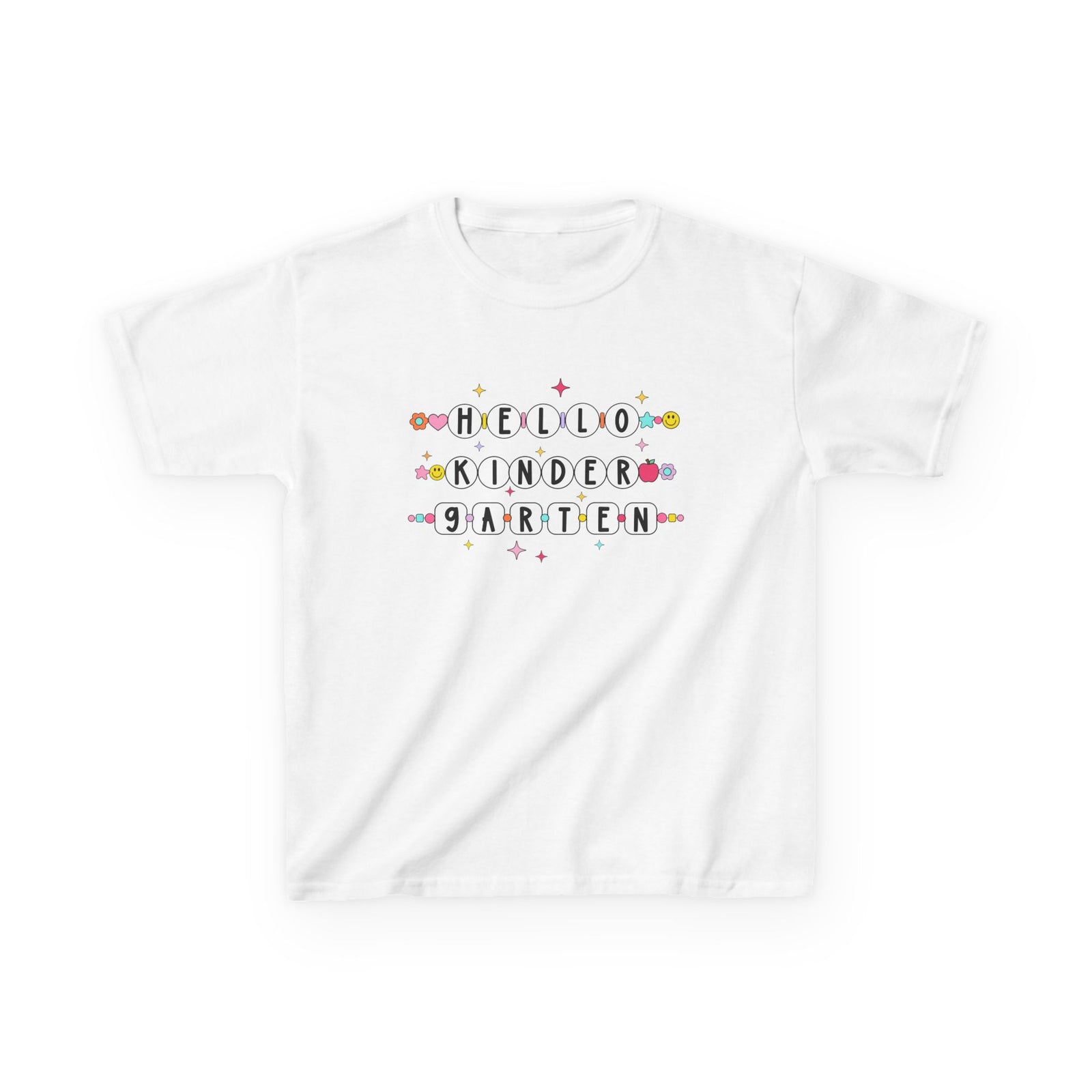 Friendship Bracelets Hello Kindergarten Kids Tee Cute Grade K Back to School T-Shirt