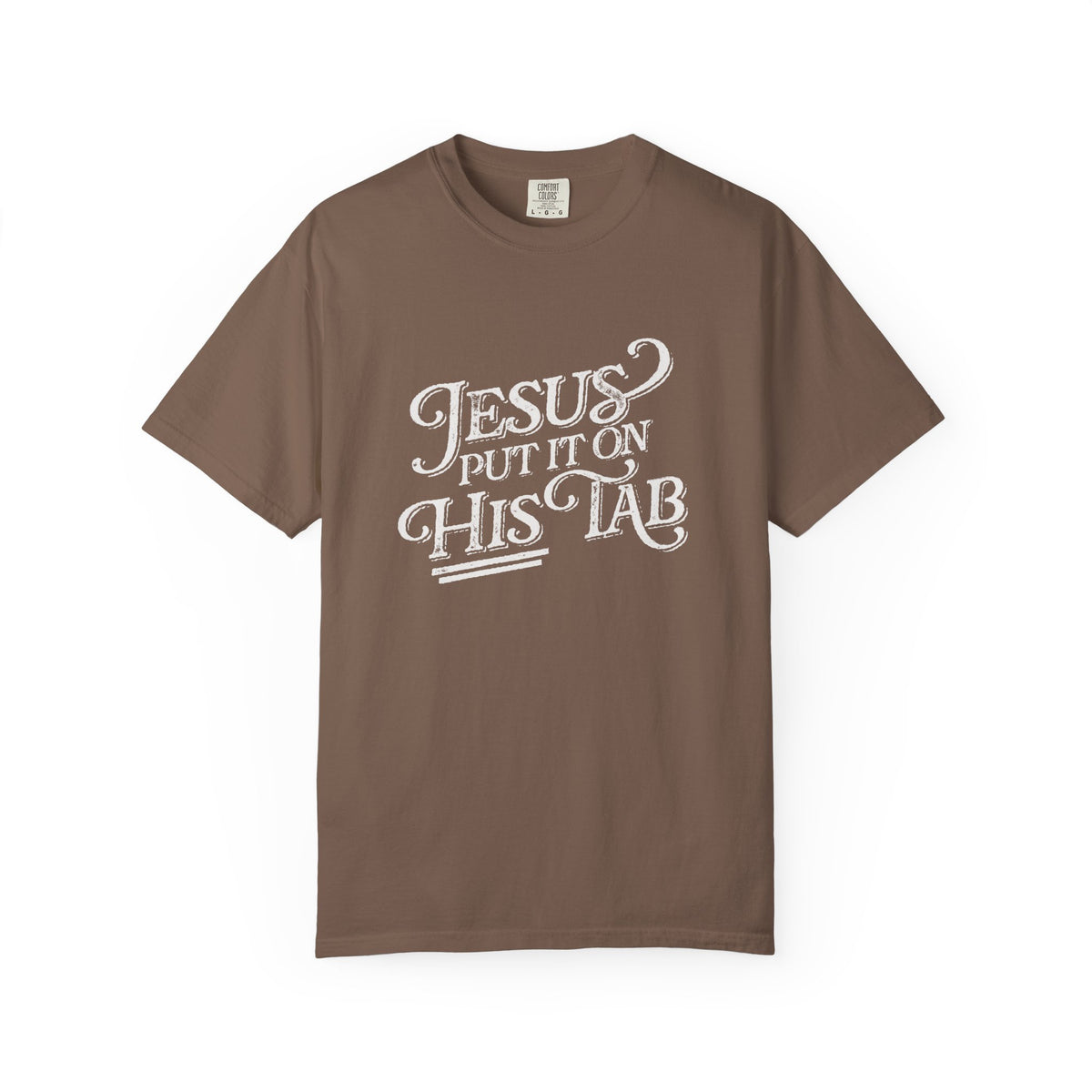 Jesus Put It On His Tab T-Shirt Christian Faith Graphic Unisex Distressed Grunge Tee