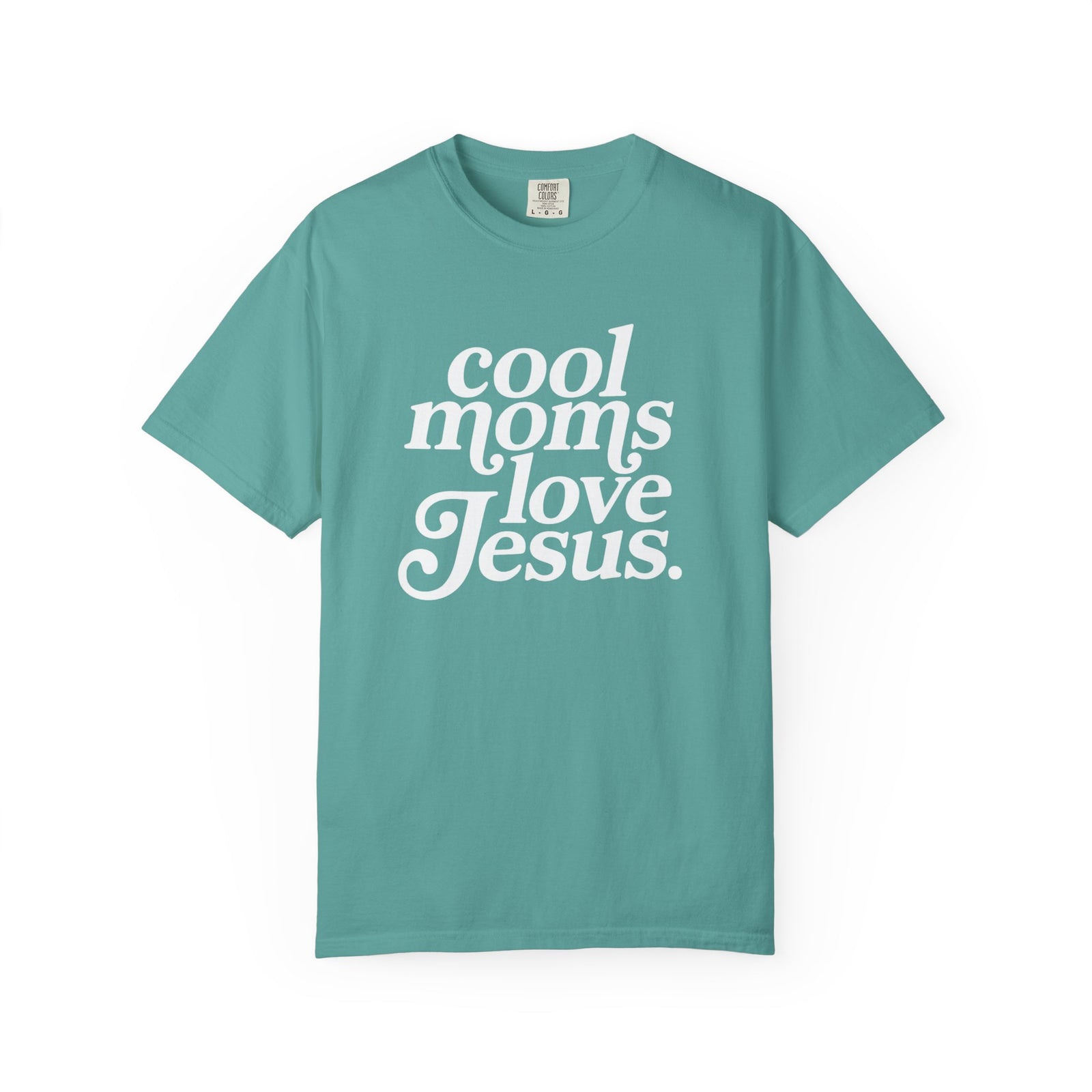 Cool Moms Love Jesus Graphic T-Shirt Christian Mom Graphic Tee
