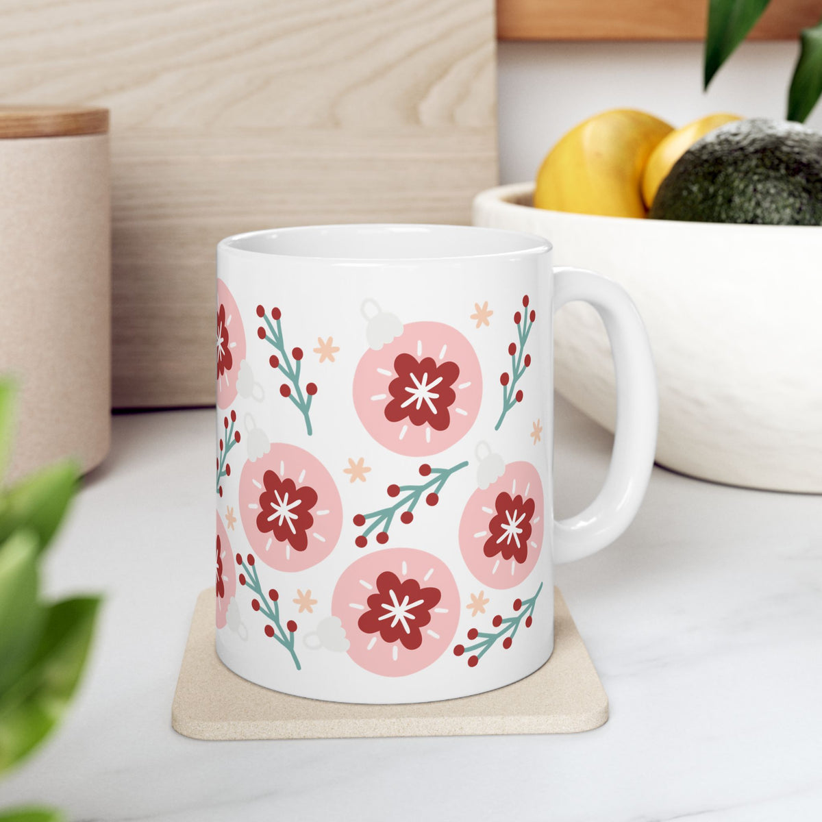Hygge Christmas Holiday Ceramic Mug Coffee Cup (11oz & 15oz)