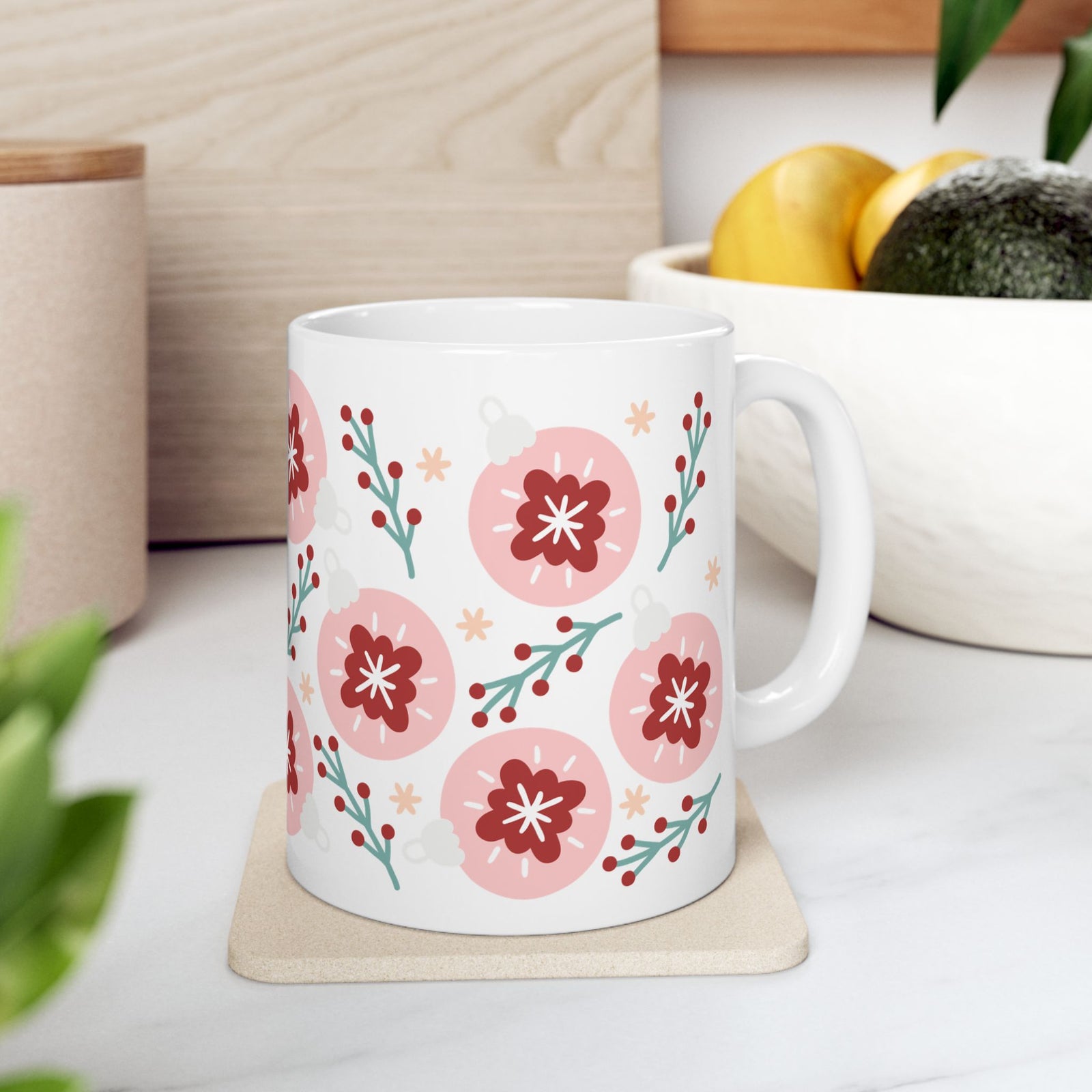 Hygge Christmas Holiday Ceramic Mug Coffee Cup (11oz & 15oz)