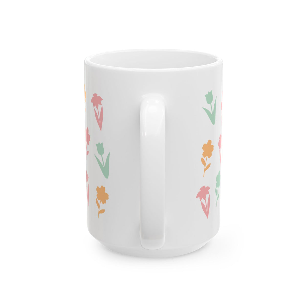 Spring Floral Cute Ceramic Mug Coffee Cup (11oz & 15oz)