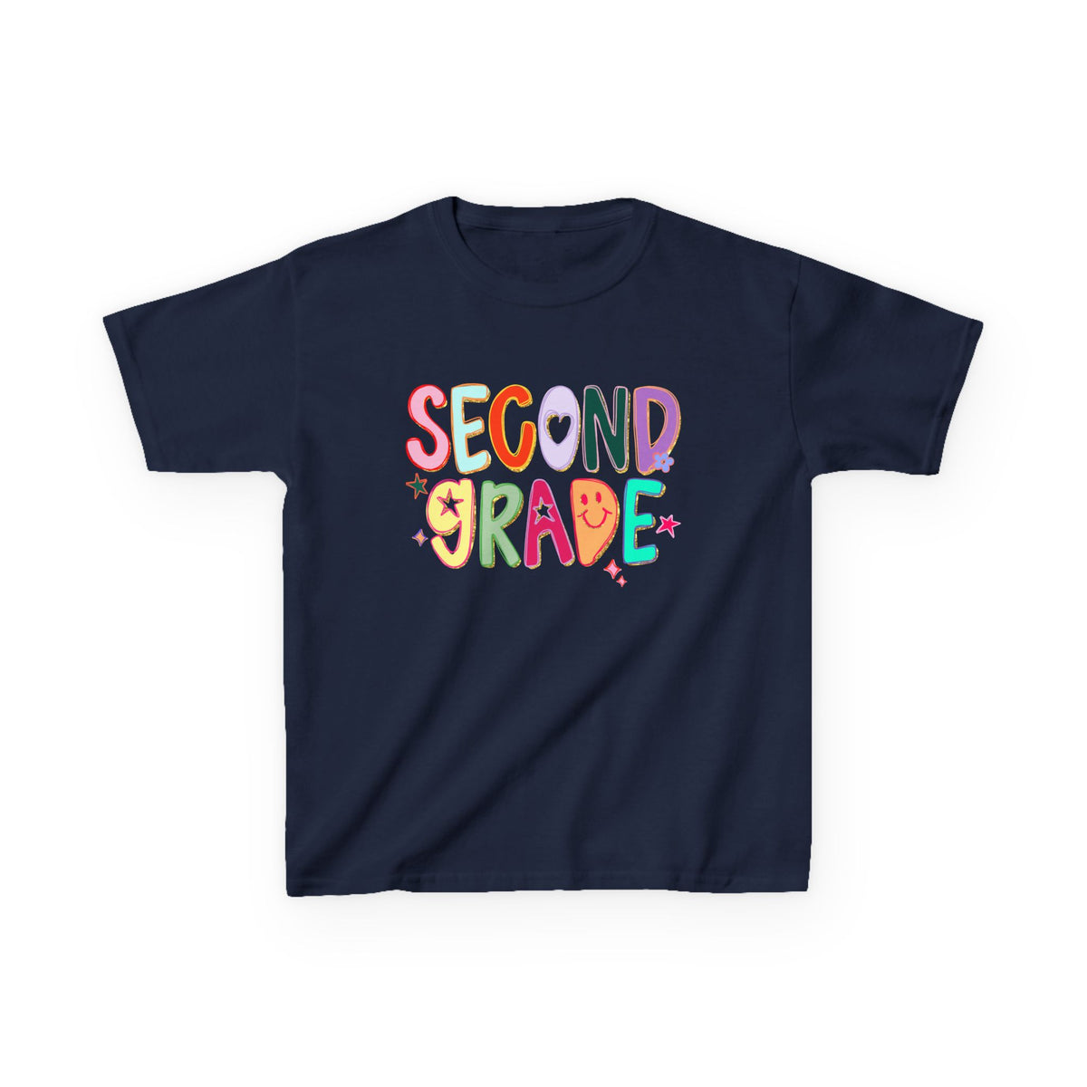 Second Grade Kids T-Shirt Cute & Colorful Back to School 2nd Grade Tee