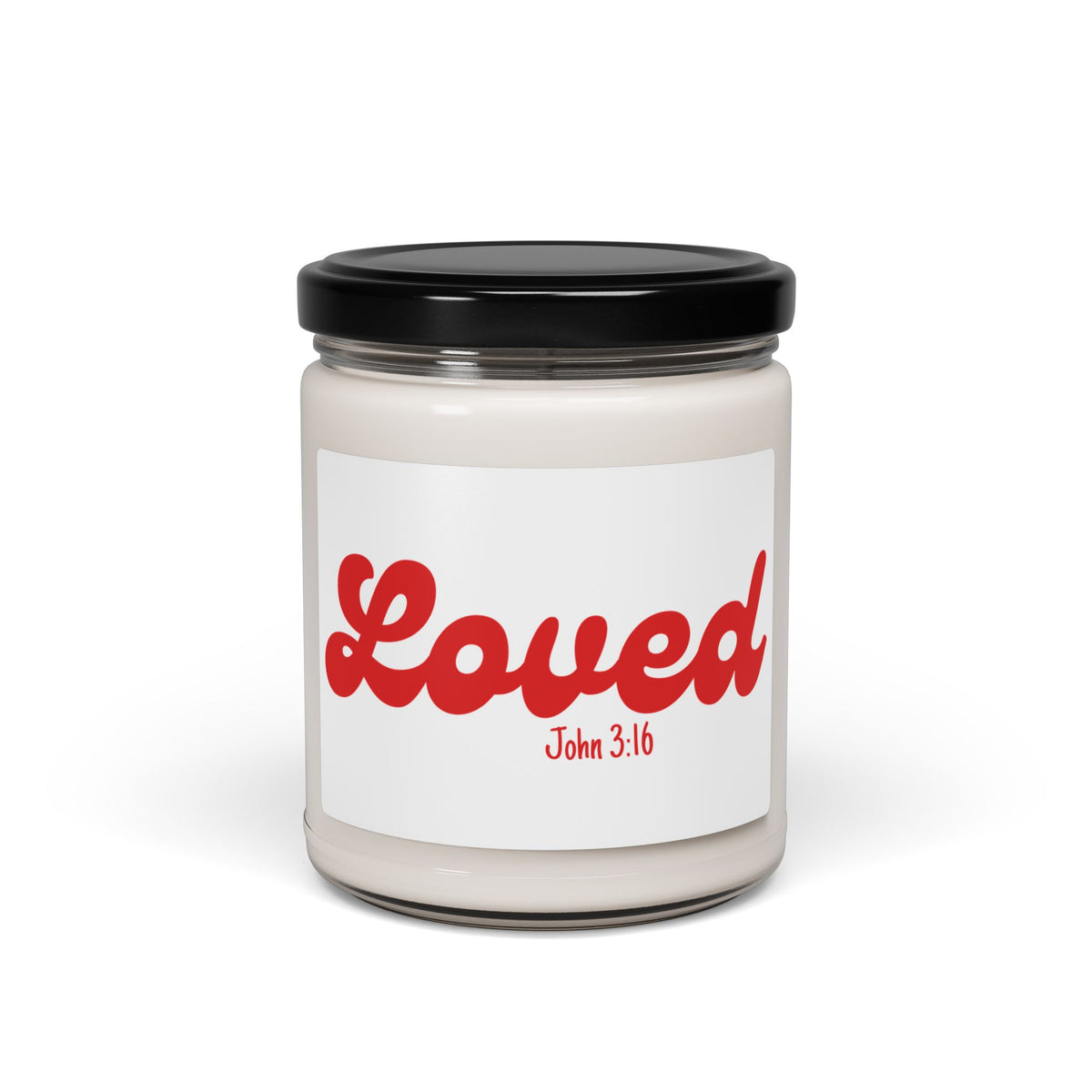 Loved John 3:16 Christia Soy Candle Christian Scented Candle (9oz)