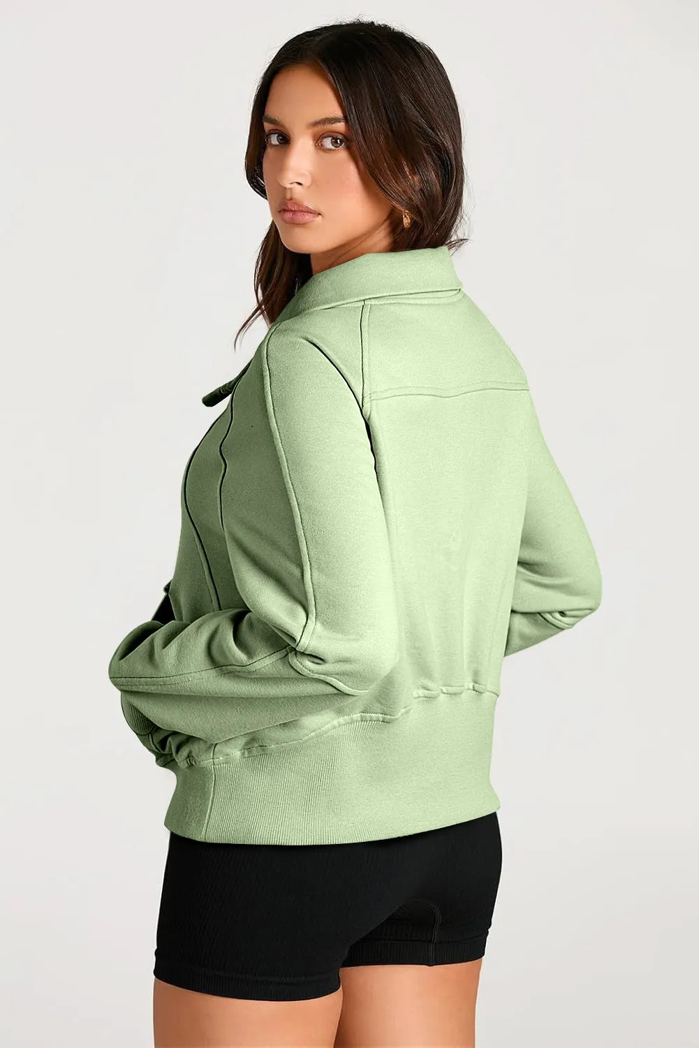 Half Zip Long Sleeve Sweatshirt - Sydney So Sweet