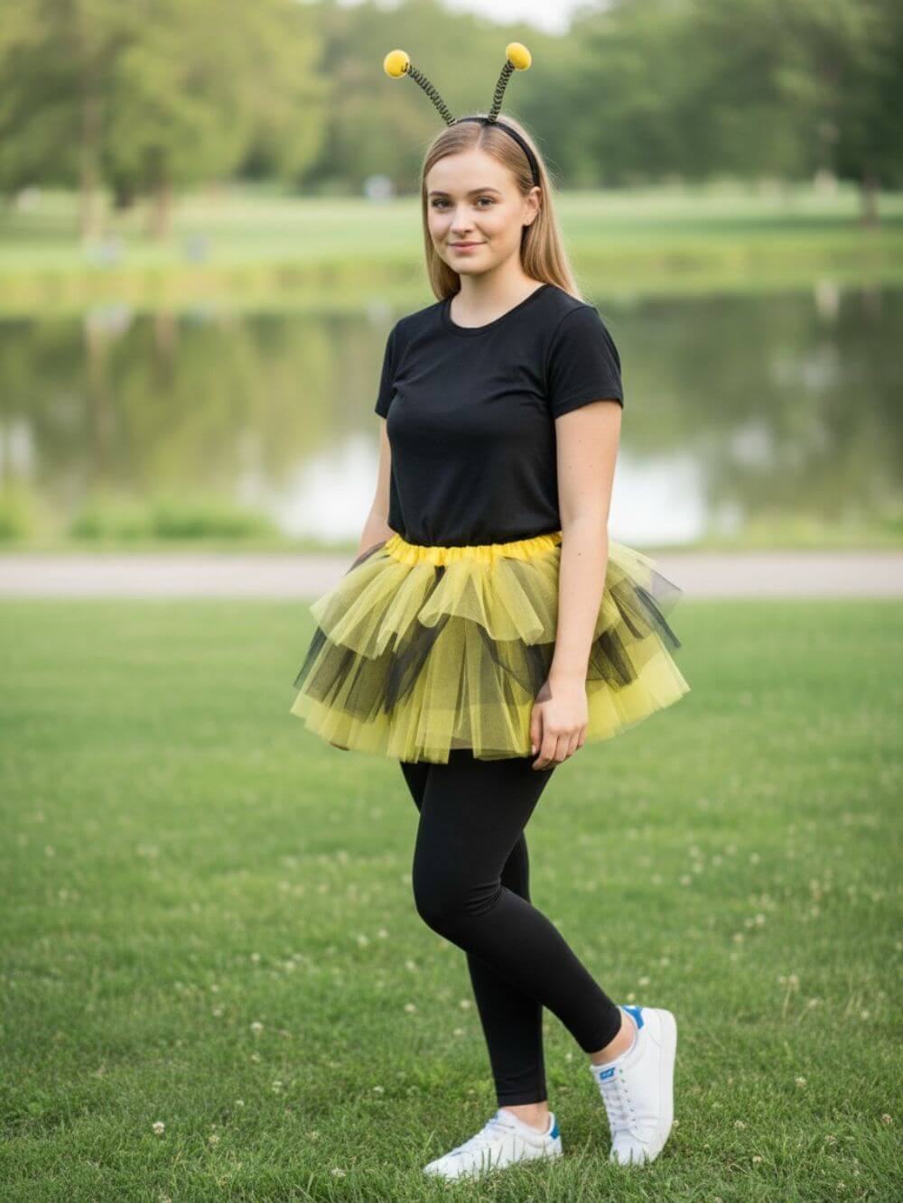 Yellow and Black 6 Layer Tutu Skirt Costume for Girls, Women, Plus