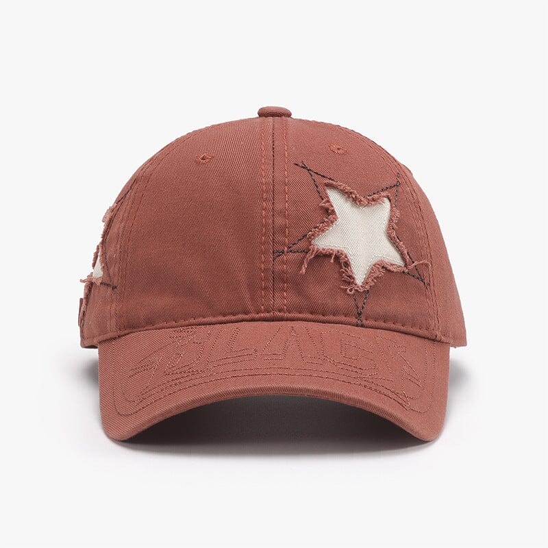 Adjustable Star Raw Hem Cap - Sydney So Sweet