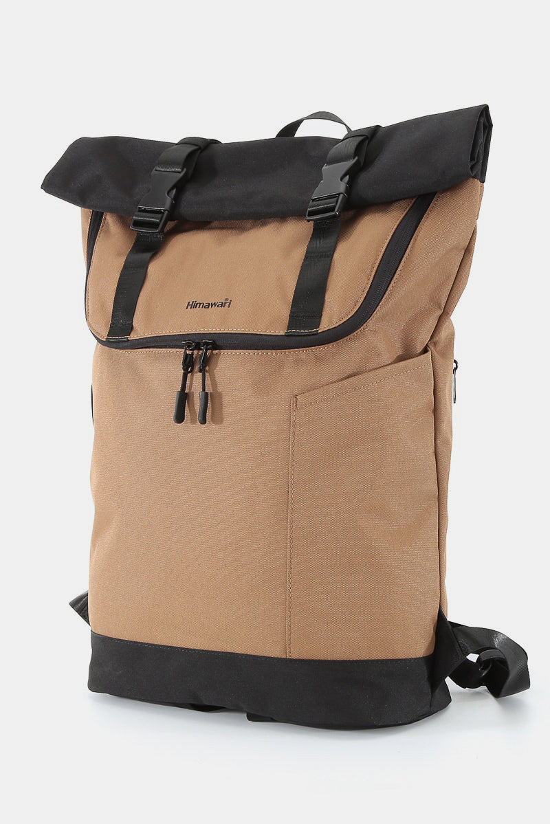 Himawari Contrast Waterproof Canvas Backpack Bag - Sydney So Sweet