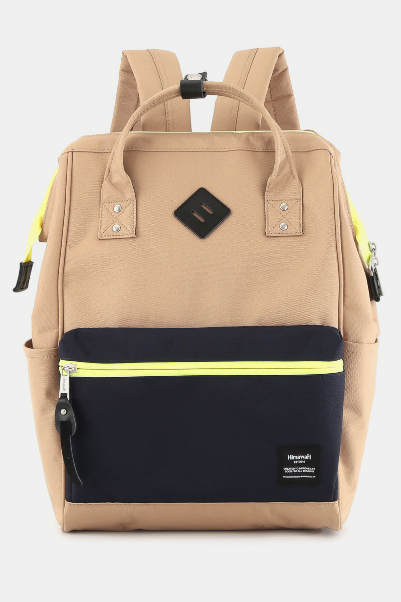 Himawari Contrast Waterproof Backpack Bag with Reinforced Edges - Sydney So Sweet