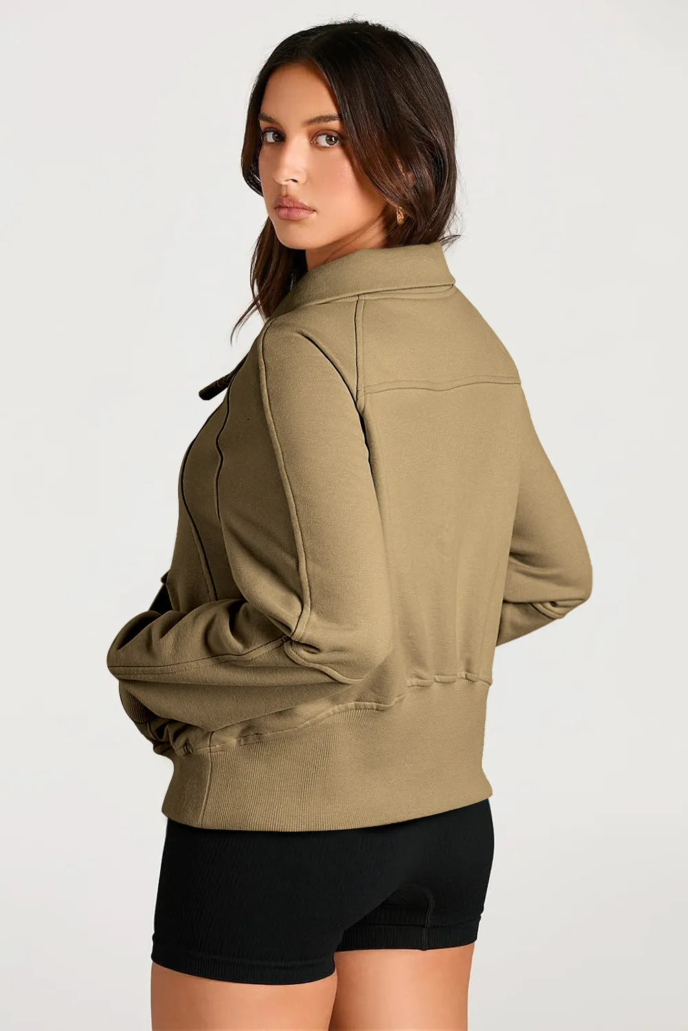 Half Zip Long Sleeve Sweatshirt - Sydney So Sweet