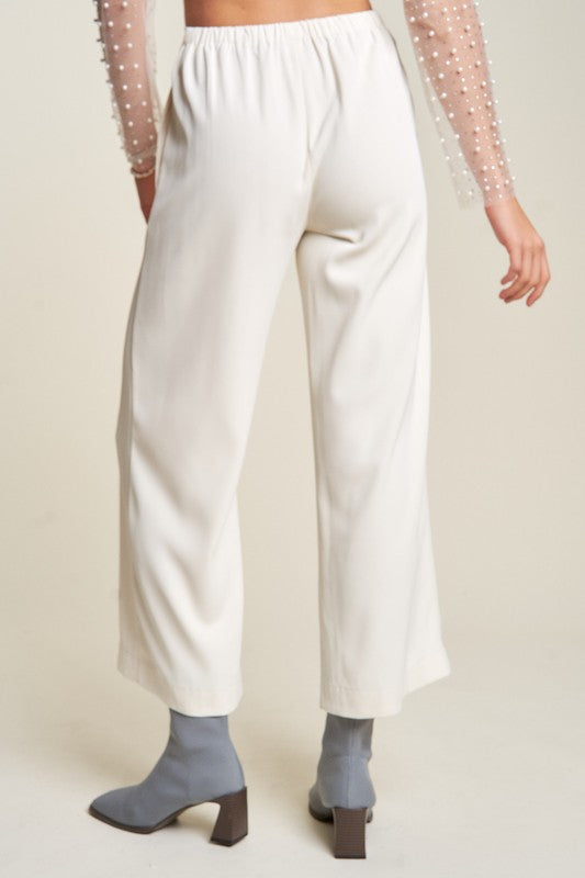 Davi & Dani Wide Leg Mid-Rise Pants - Sydney So Sweet