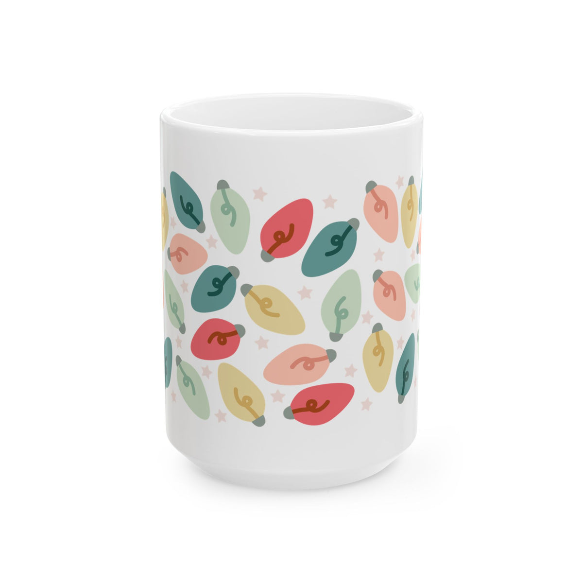 Bright Christmas Lights Ceramic Mug Coffee Cup (11oz & 15oz)