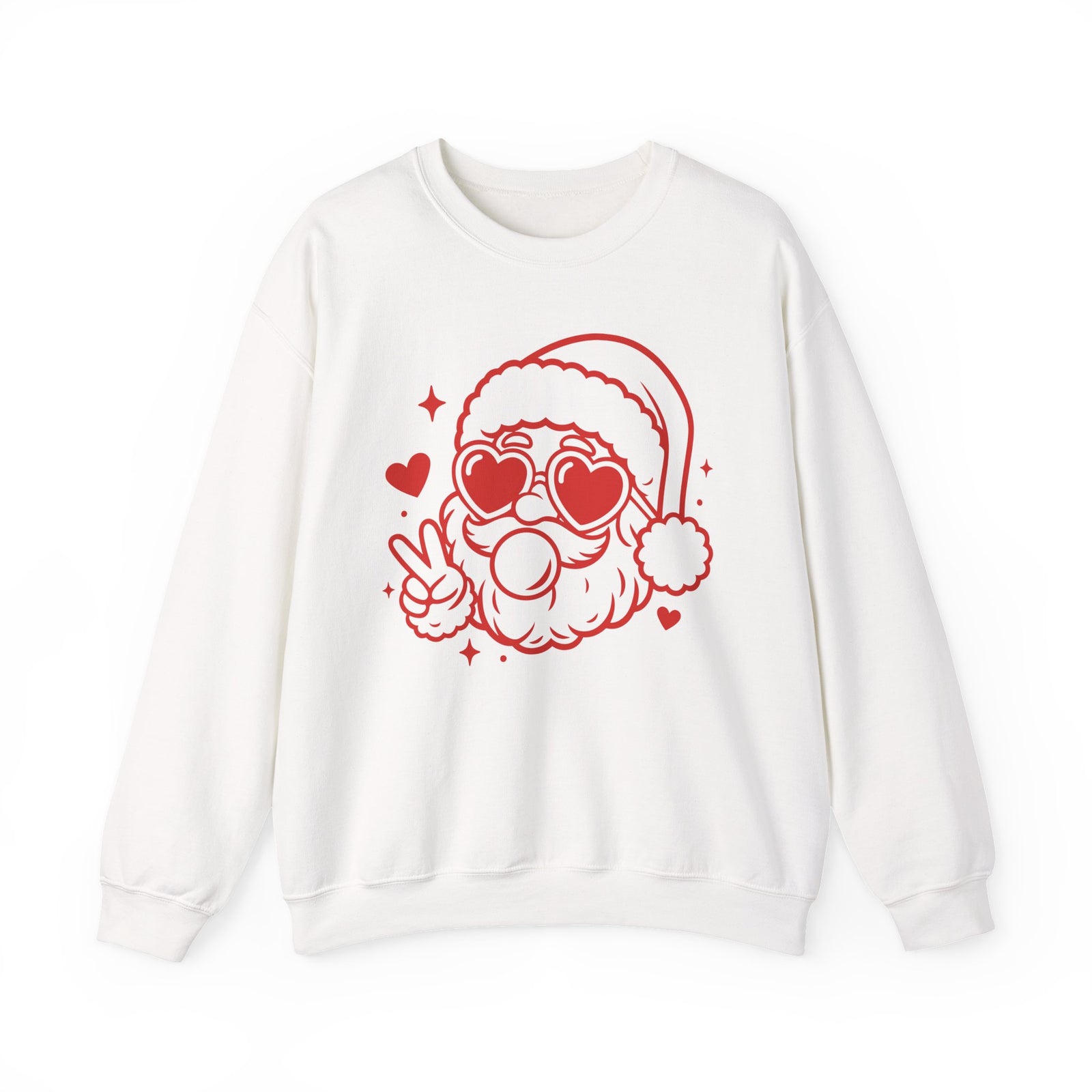 Cool Santa Baby Bubblegum Heavy Blend Women's Crewneck Cozy Christmas Graphic Sweatshirt - Sydney So Sweet
