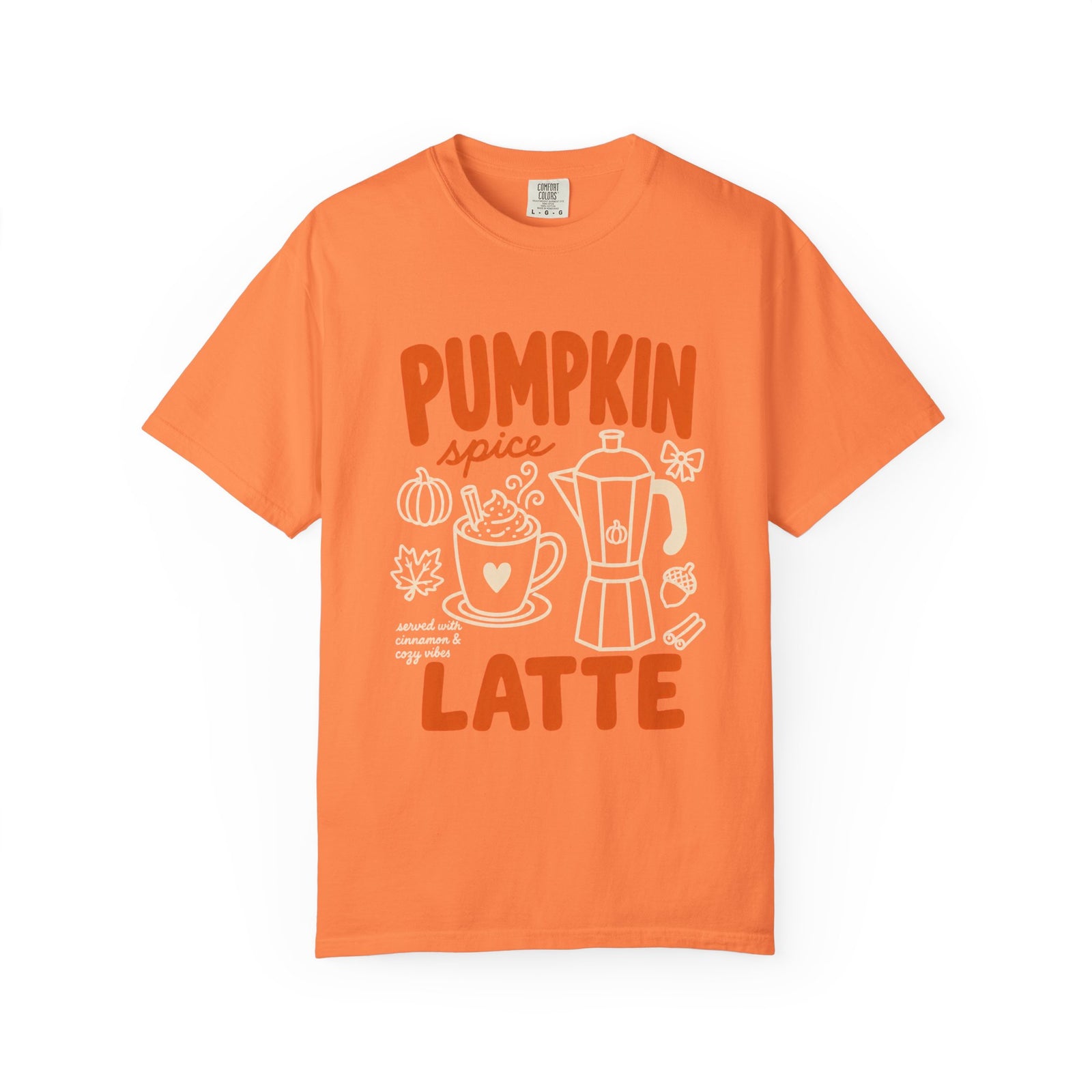 Pumpkin Spice Latte T‑Shirt Retro Fall Coffee Graphic Tee