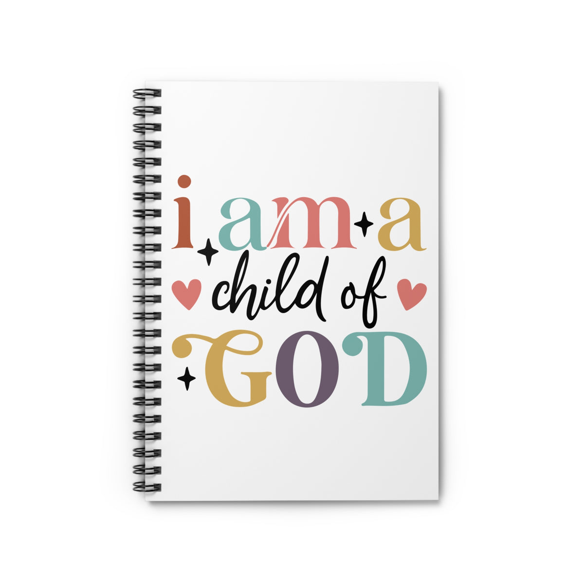 Child of God Spiral Notebook Inspirational Christian Ruled Journal