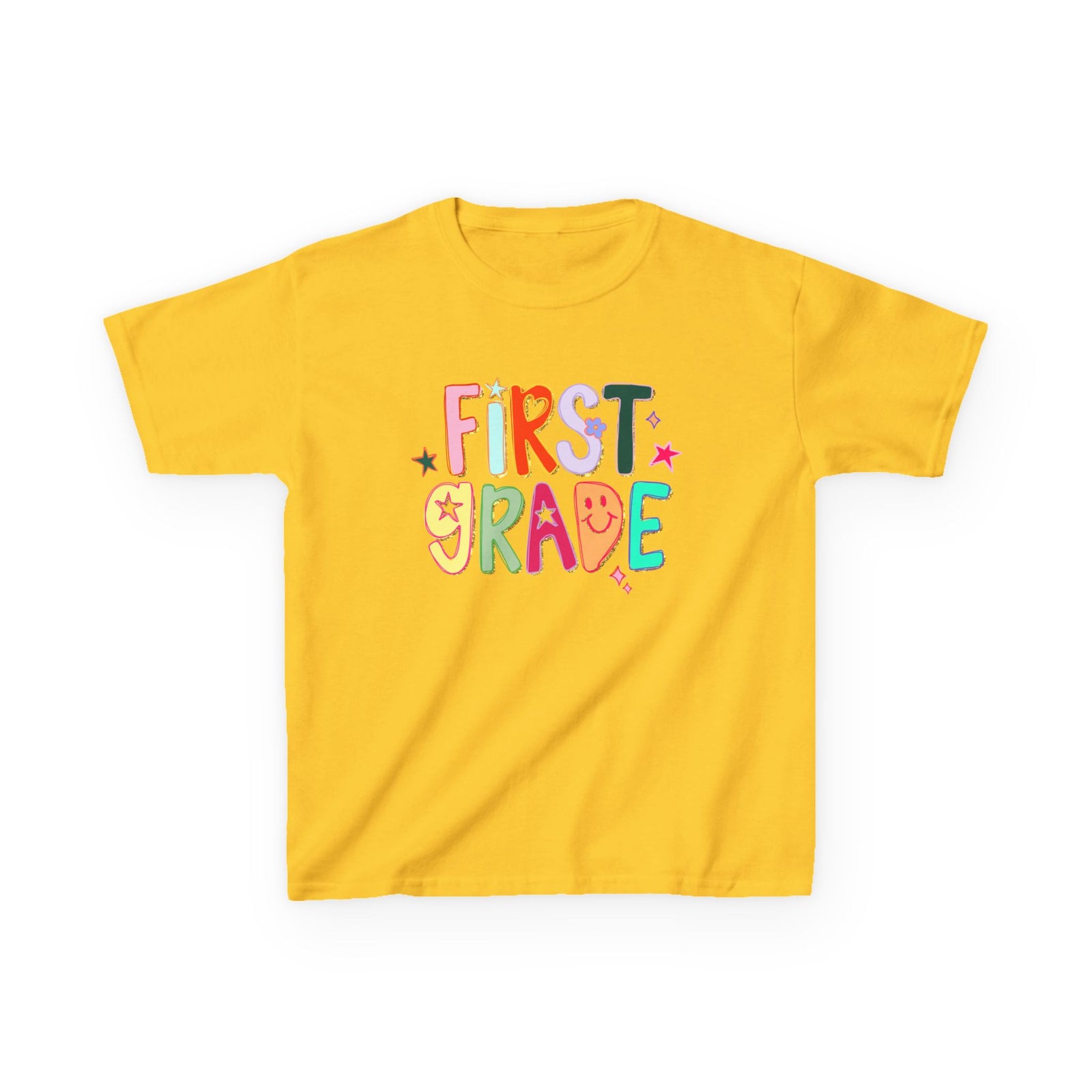 First Grade Kids T-Shirt Cute & Colorful Back to School 1st Grade Tee