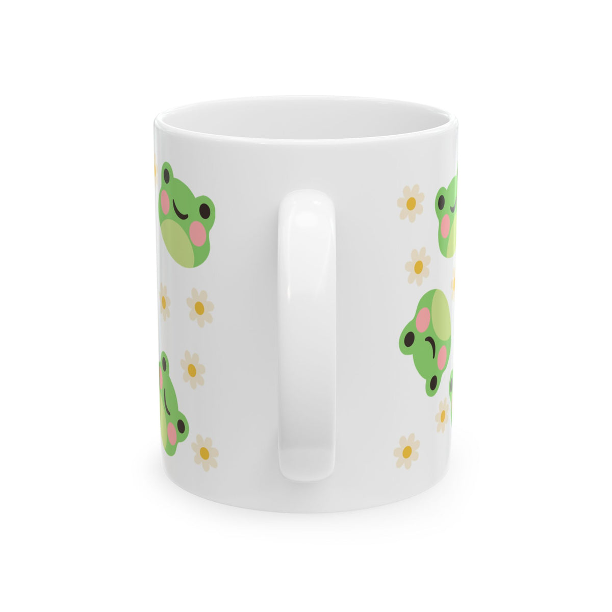 Kawaii Frog Daisy Cute Ceramic Mug Coffee Cup (11oz & 15oz) - Sydney So Sweet