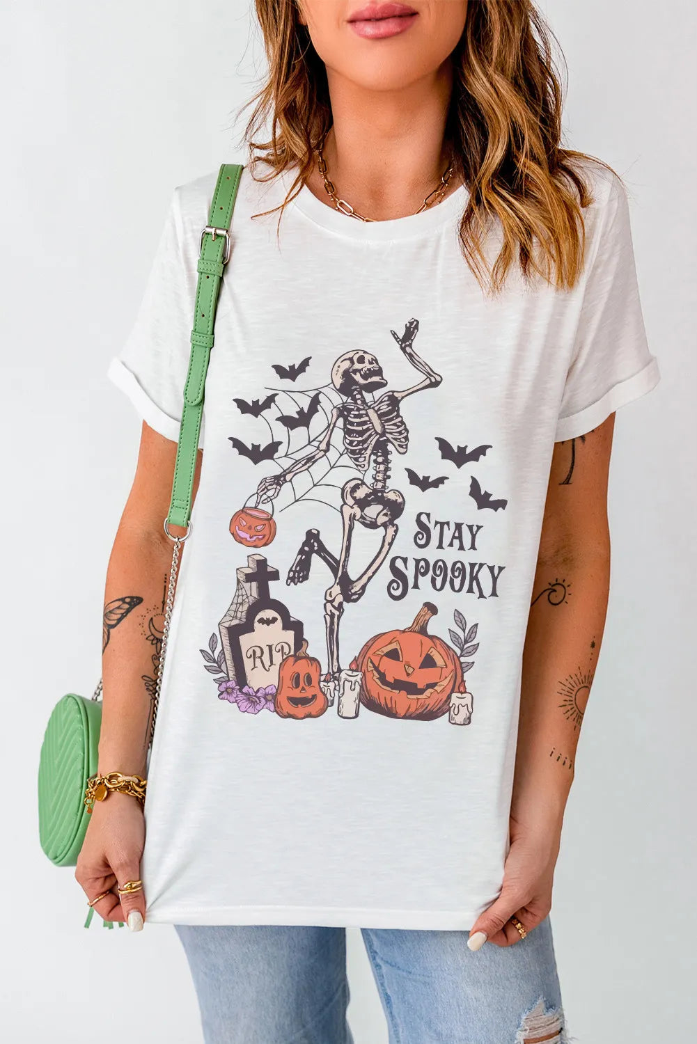 Stay Spooky Women&#39;s Graphic Short Sleeve T-Shirt - Sydney So Sweet