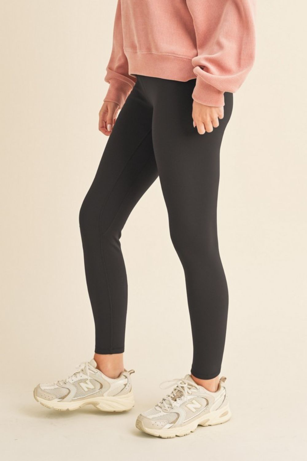 Yelete Full Size Fleece Lined High Waisted Leggings - Sydney So Sweet