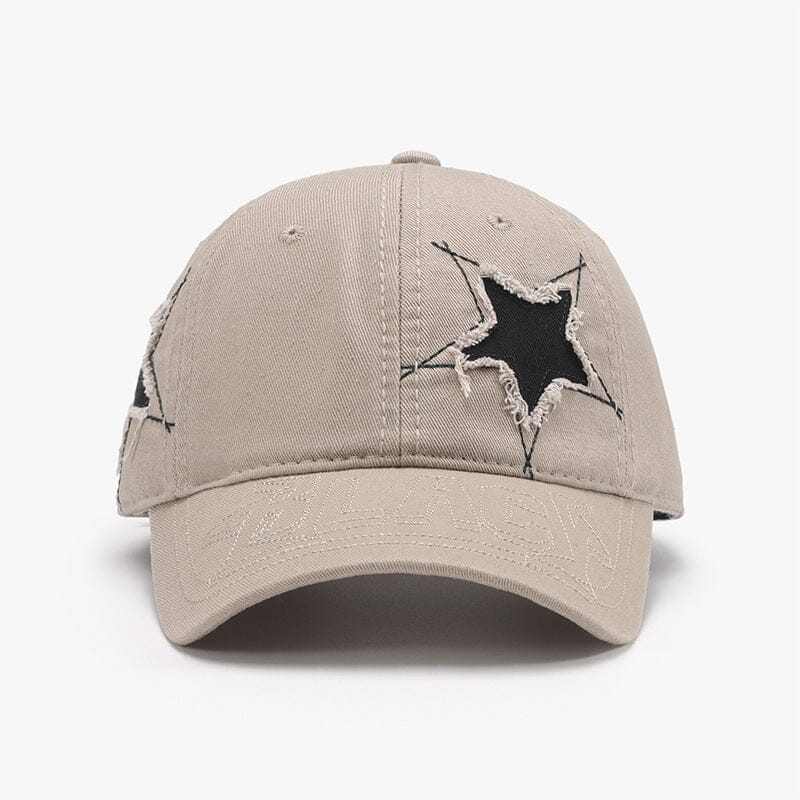 Adjustable Star Raw Hem Cap - Sydney So Sweet