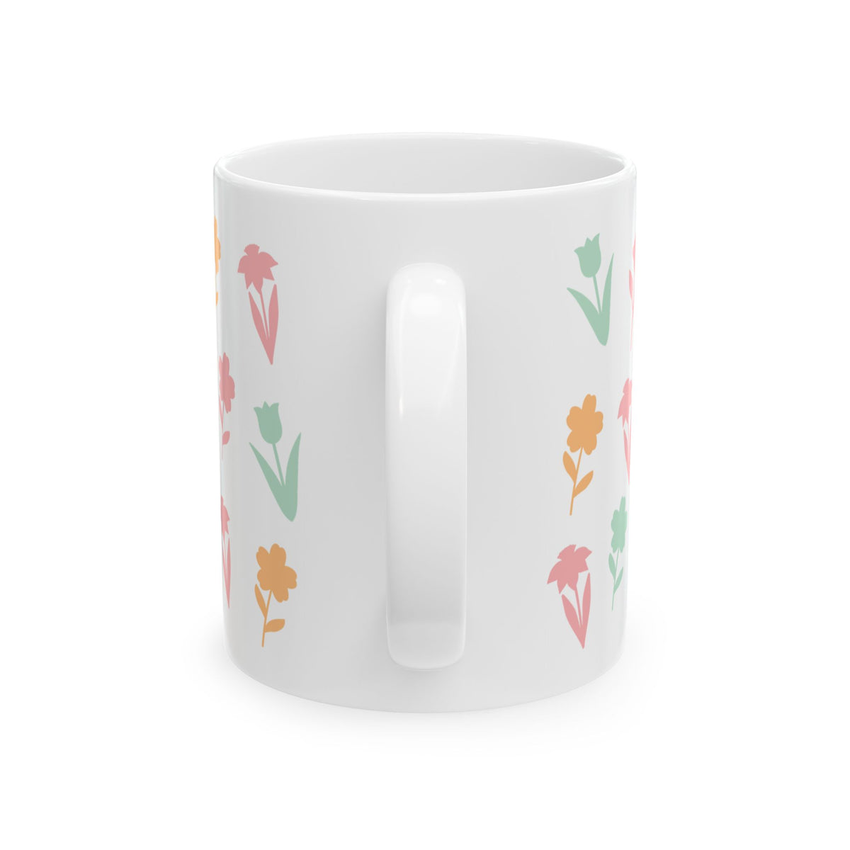 Spring Floral Cute Ceramic Mug Coffee Cup (11oz & 15oz)