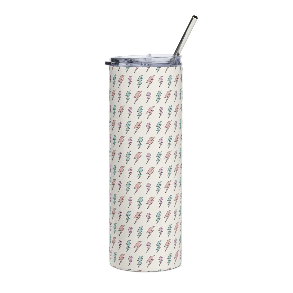 Pastel Lightning Bolt 20oz  Stainless Steel Tumbler Insulated Travel Cup