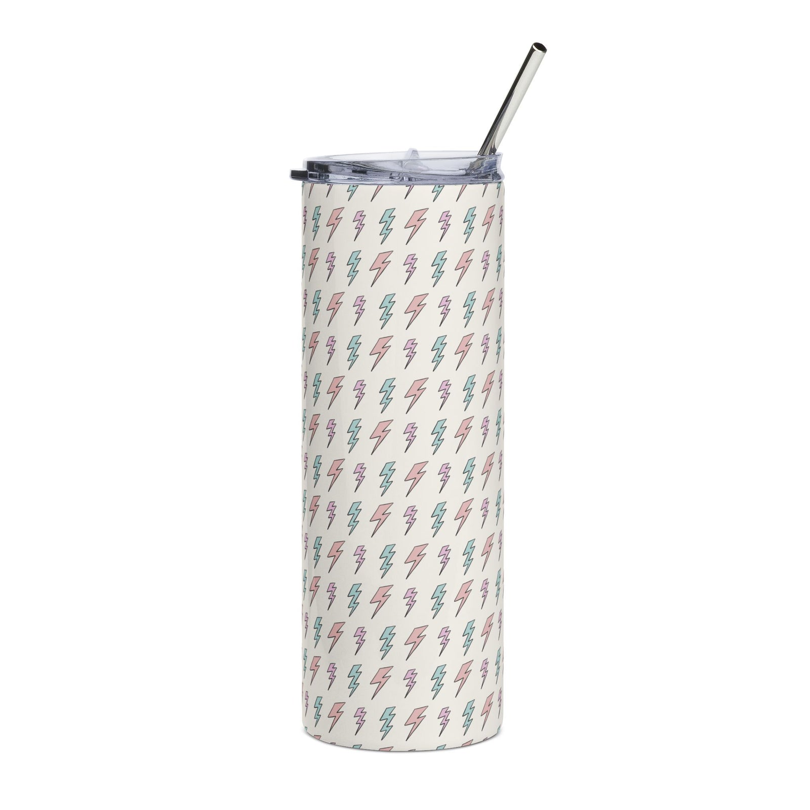 Pastel Lightning Bolt 20oz  Stainless Steel Tumbler Insulated Travel Cup