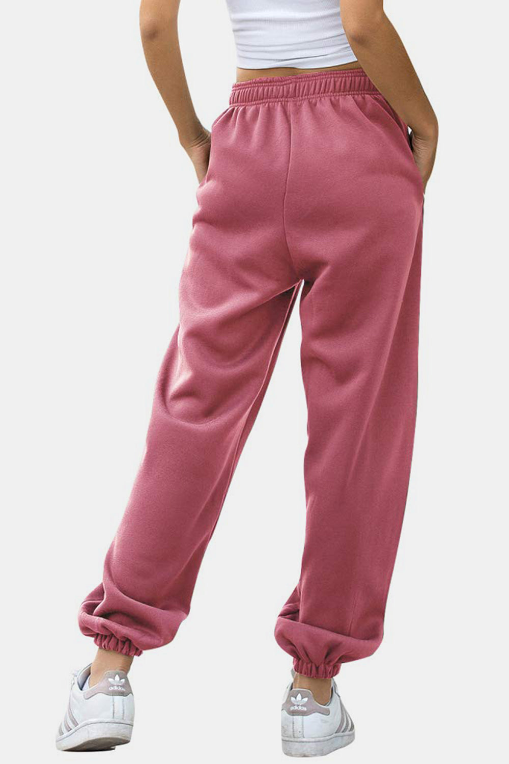 Elastic Waist Joggers with Pockets - Sydney So Sweet