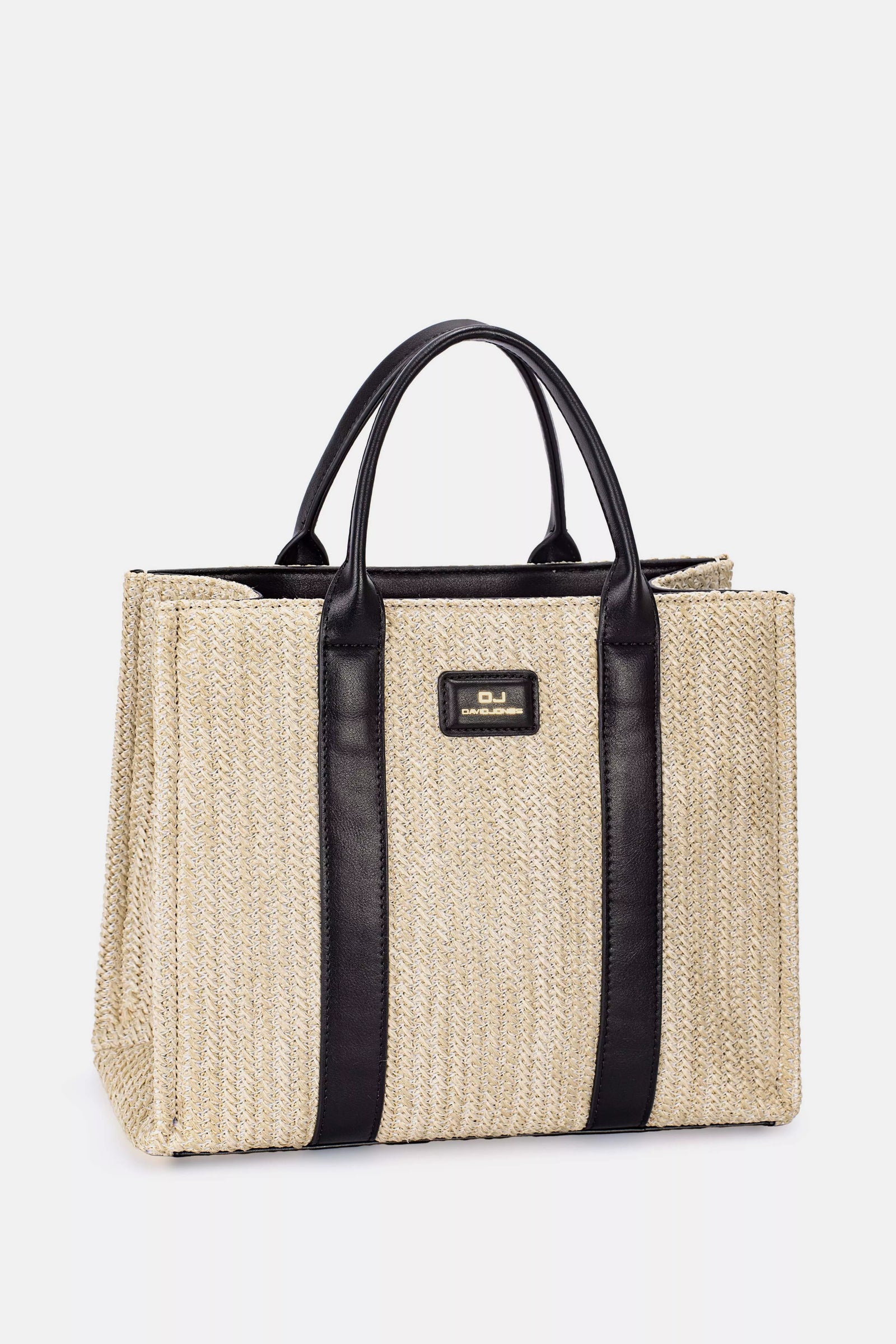 David Jones Square Woven Tote Handbag - Sydney So Sweet