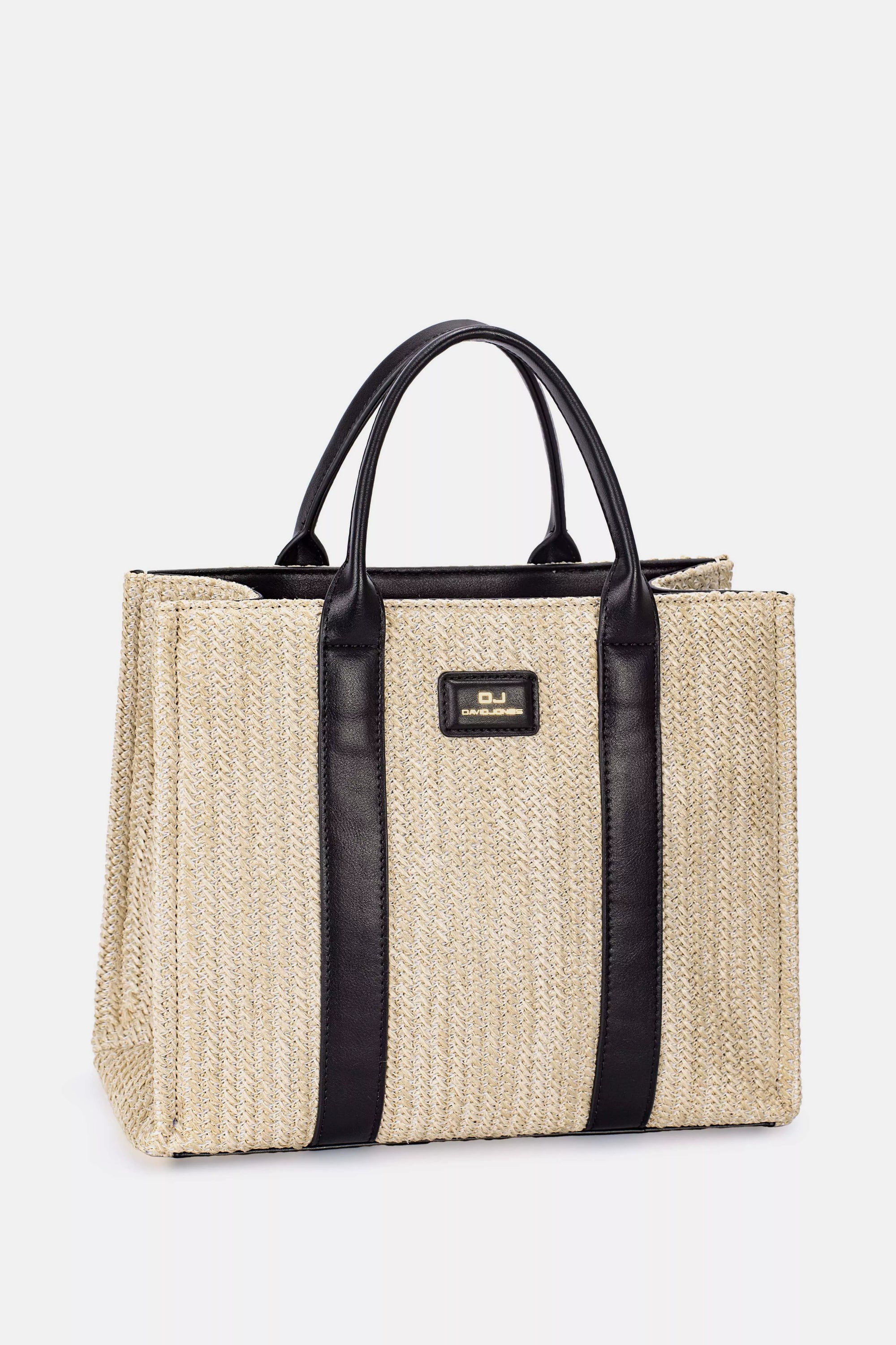 David Jones Square Woven Tote Handbag - Sydney So Sweet