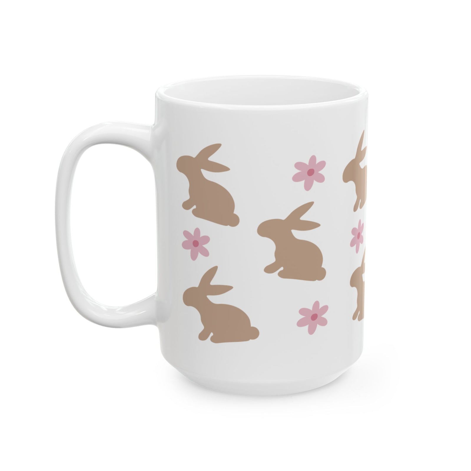 Daisy Bunny Cute Ceramic Mug Coffee Cup (11oz & 15oz)