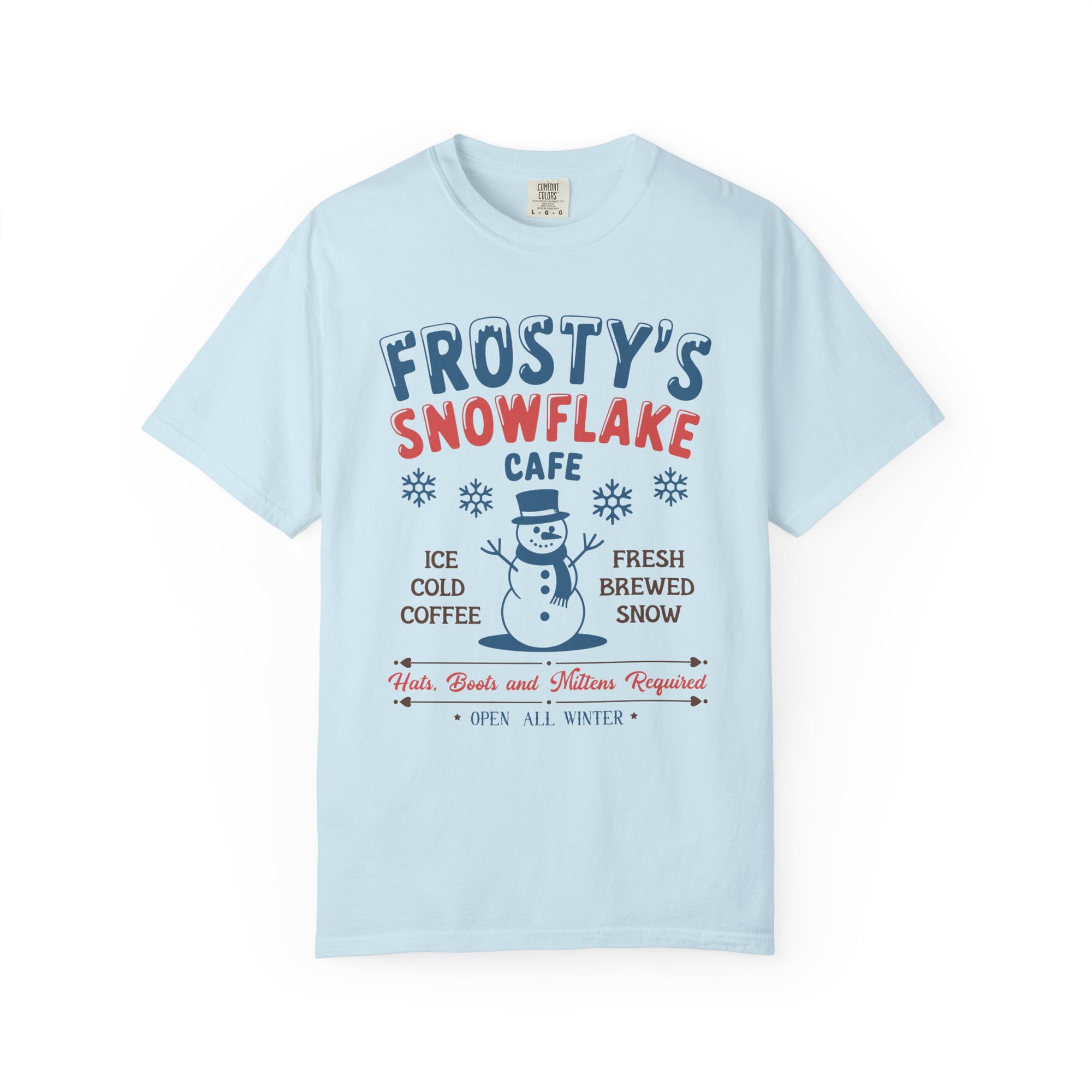 Frosty’s Snowflake Cafe Holiday Tee Vintage Charm Unisex Christmas T-Shirt - Sydney So Sweet