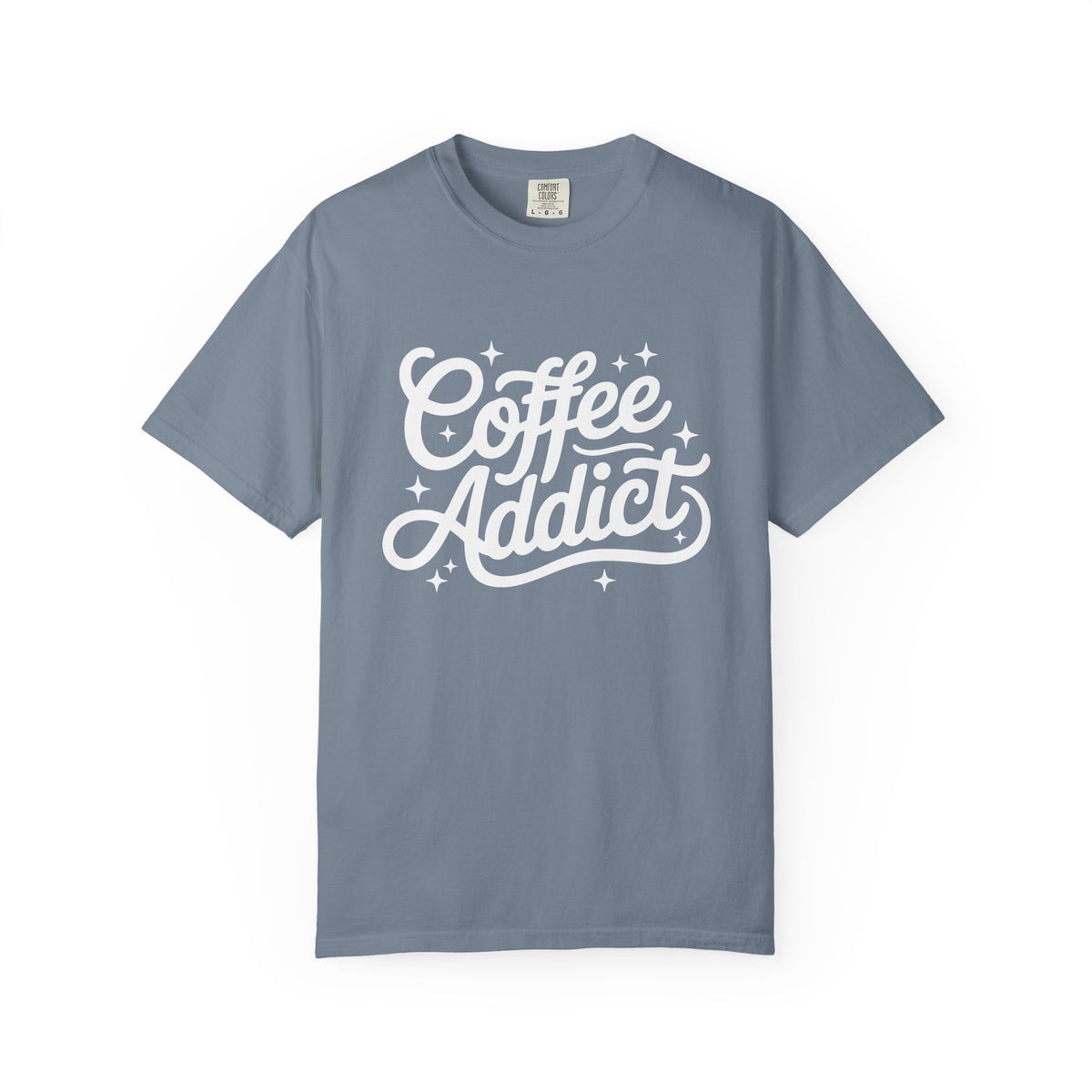 Coffee Addict T-Shirt Retro Script Graphic Tee for Coffee Lovers