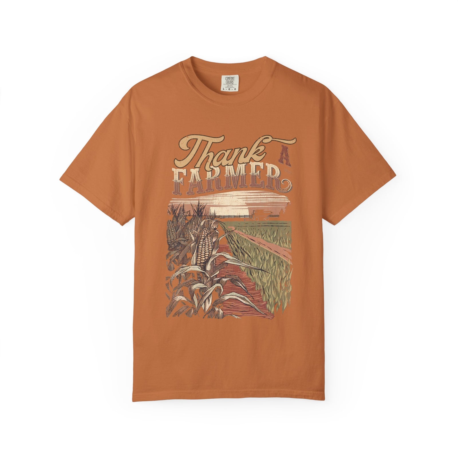 Thank a Farmer T-Shirt Rustic Harvest Vintage Tee