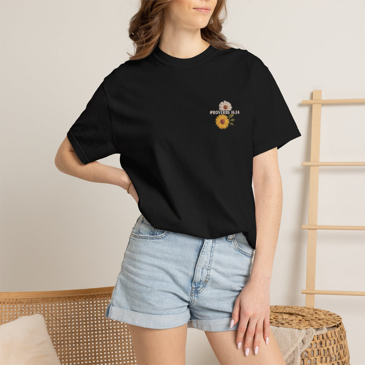 Kind Words are Like Honey T-Shirt Proverbs Bee Floral Tee