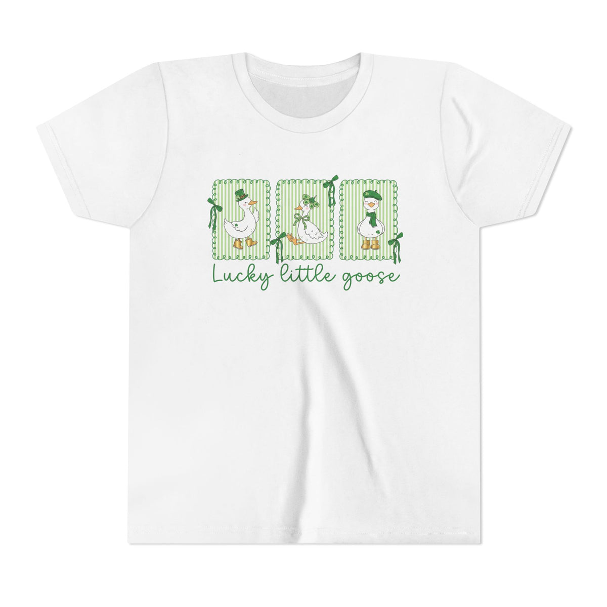 Lucky Little Goose Youth Tee Cute St. Patrick's Day Kids T-Shirt
