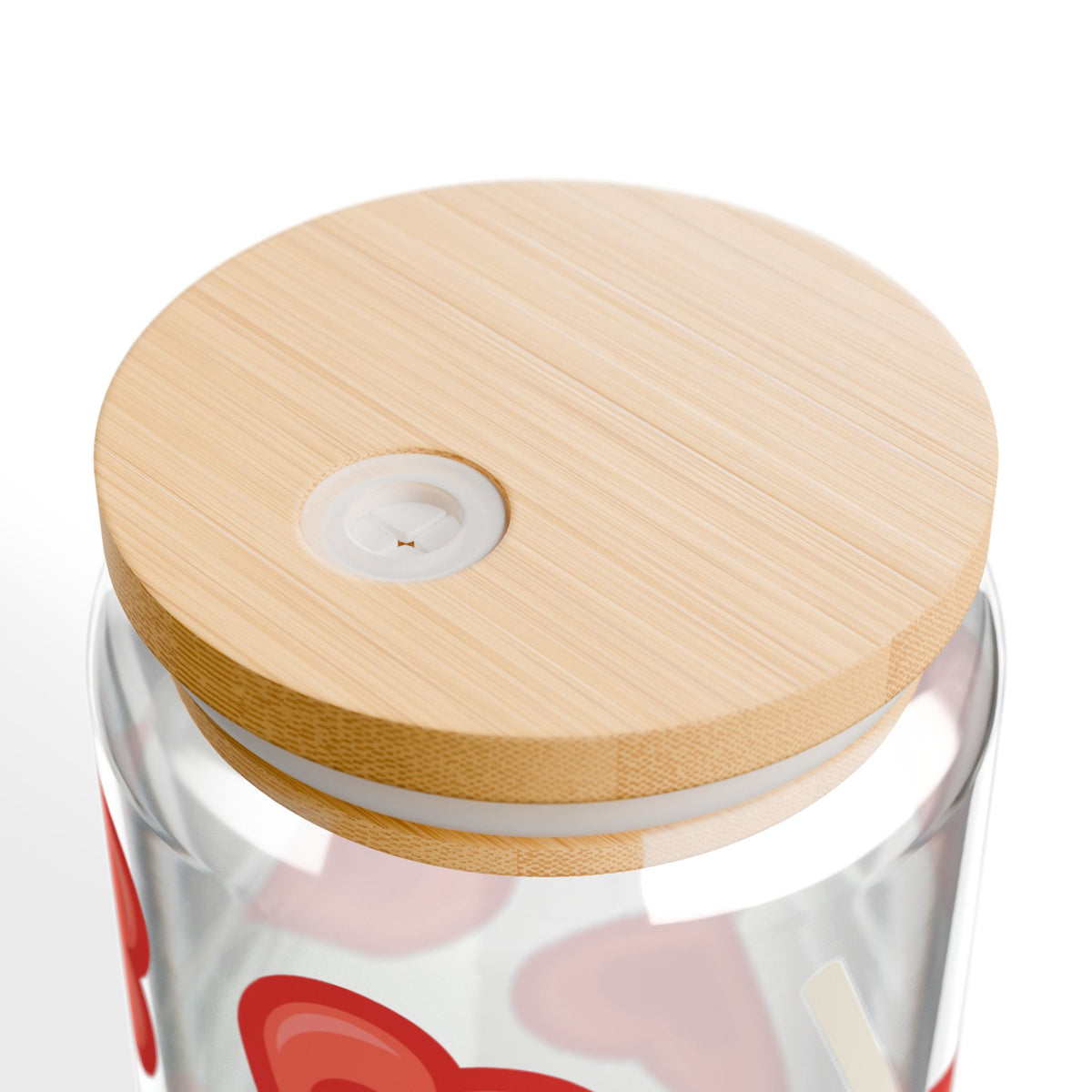 Heart Sucker for You Tumbler Sipper Glass 16oz — Reusable Drink Jar with Lid & Straw - Sydney So Sweet