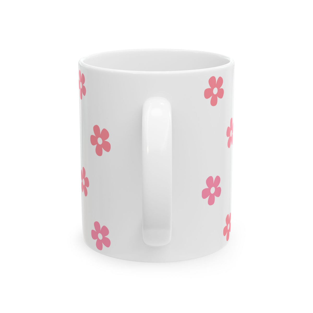 Love Like Jesus Ceramic Mug — Pink Floral Christian Coffee Cup (11oz & 15oz)