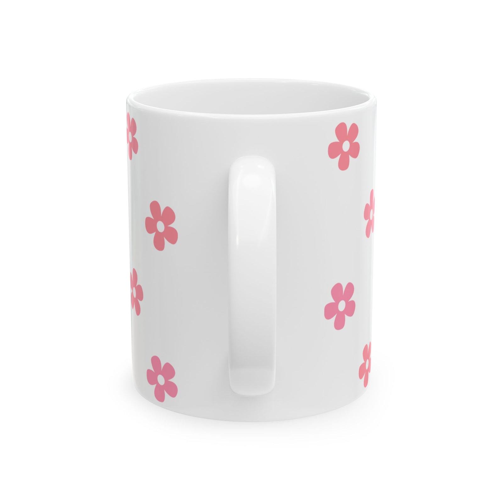 Love Like Jesus Ceramic Mug — Pink Floral Christian Coffee Cup (11oz & 15oz)