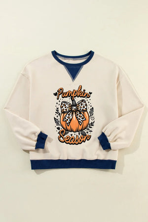 Pumpkin Graphic Long Sleeve Sweatshirt - Sydney So Sweet