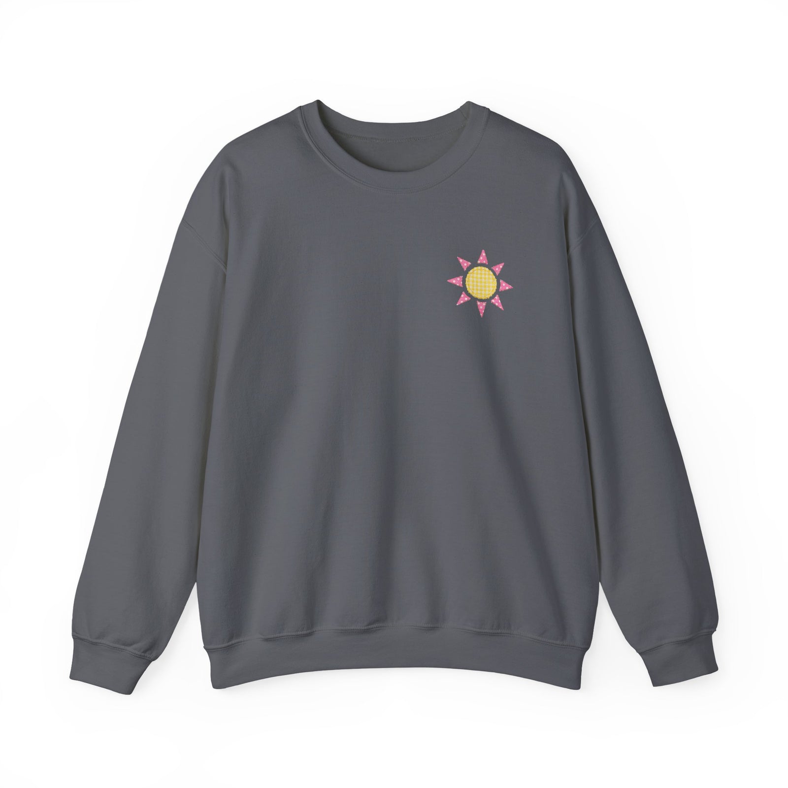 See You Sunday Christian Sweatshirt Cute Church Sun Faux Fabric Crewneck