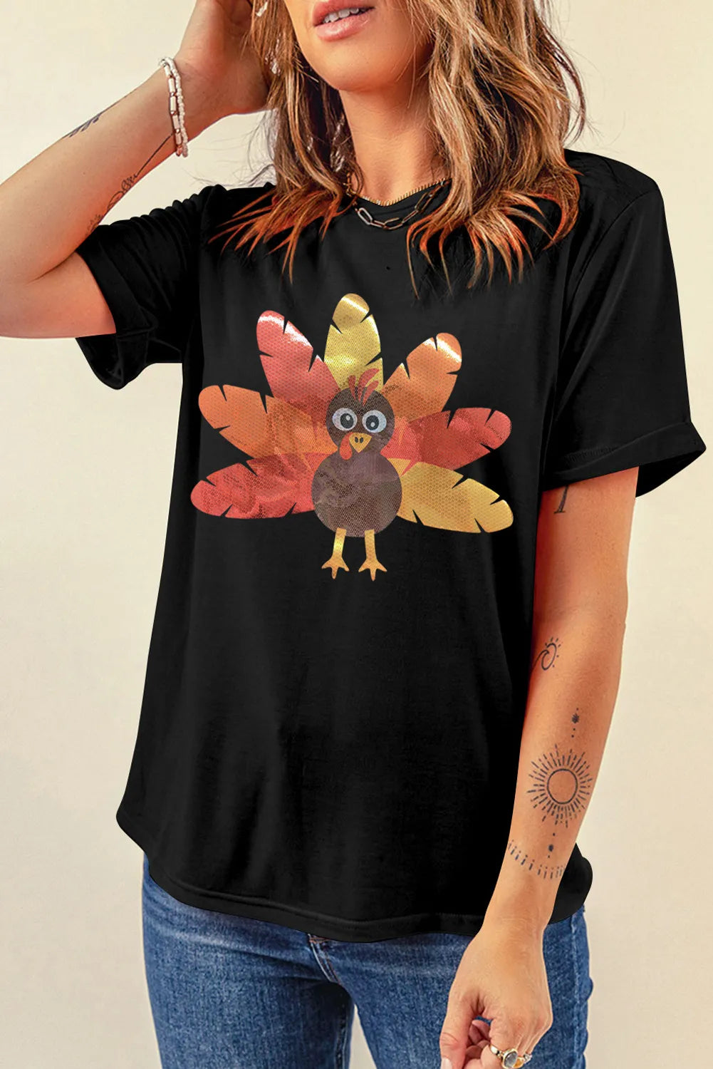 Turkey Turkey Women&#39;s Graphic Short Sleeve T-Shirt - Sydney So Sweet