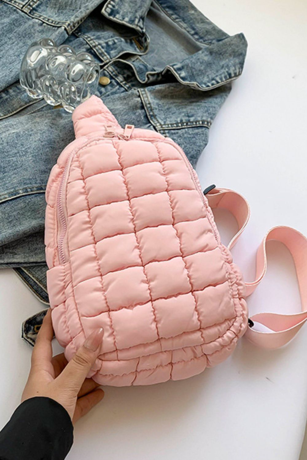 Quilted Nylon Crossbody  Bag - Sydney So Sweet