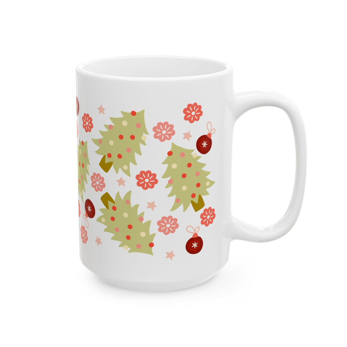 90's Christmas Ceramic Mug Coffee Cup (11oz & 15oz)