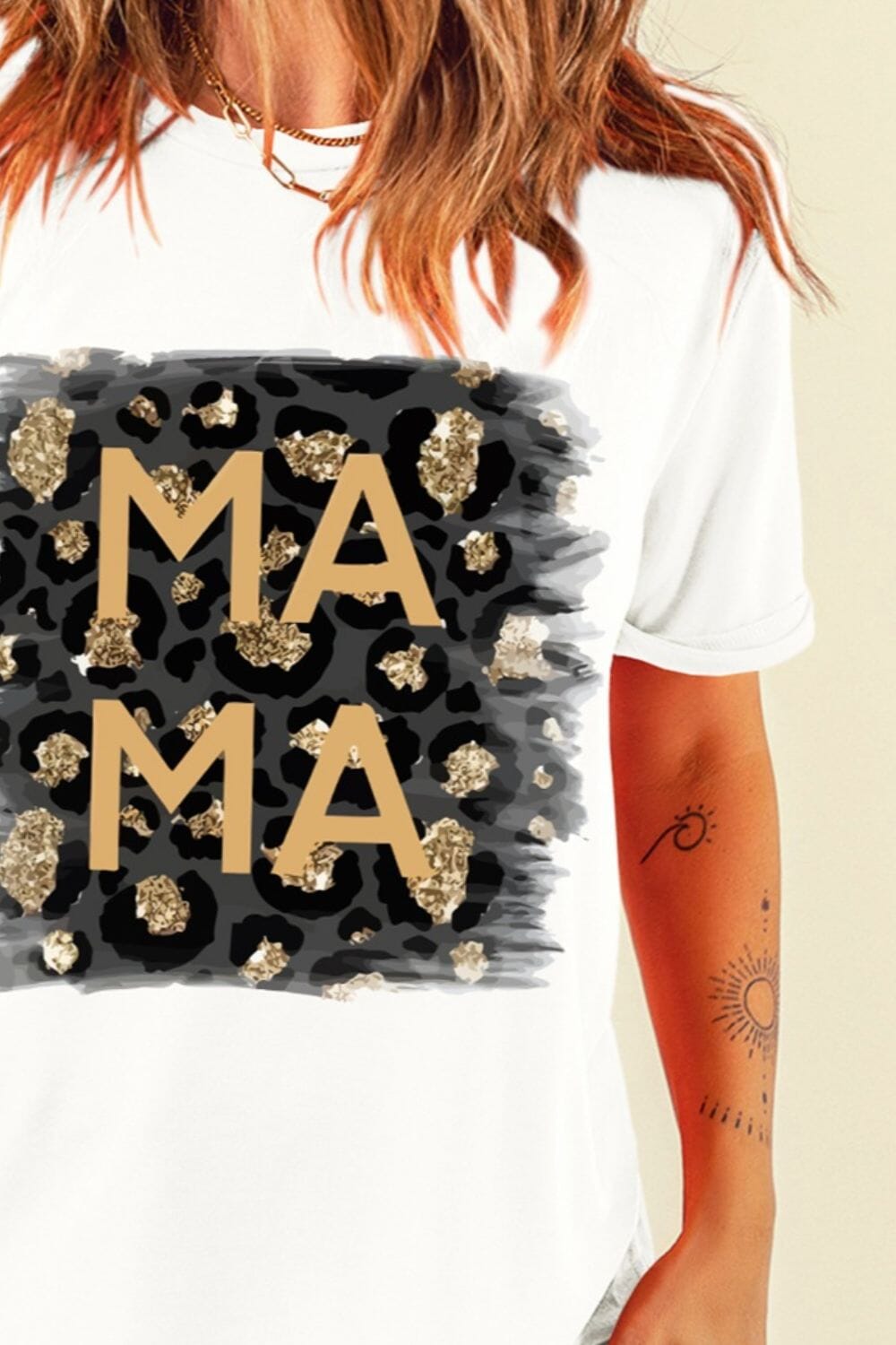 MAMA Round Neck Short Sleeve T-Shirt - Sydney So Sweet